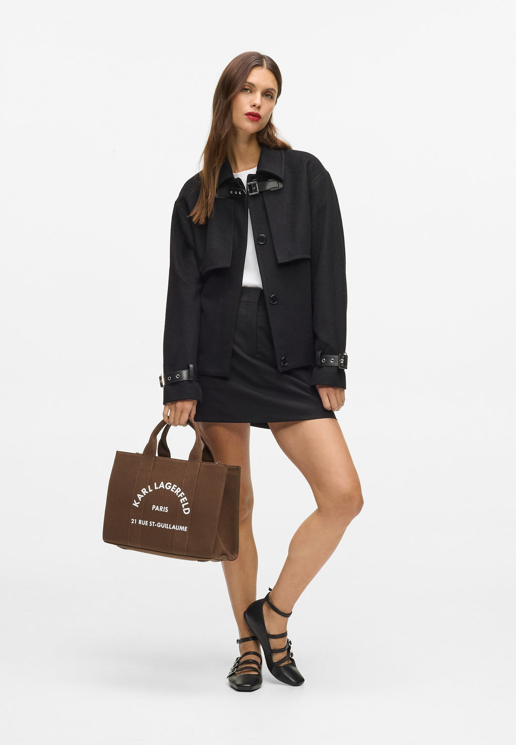 SQUARE MEDIUM - Tote bag - friar brown