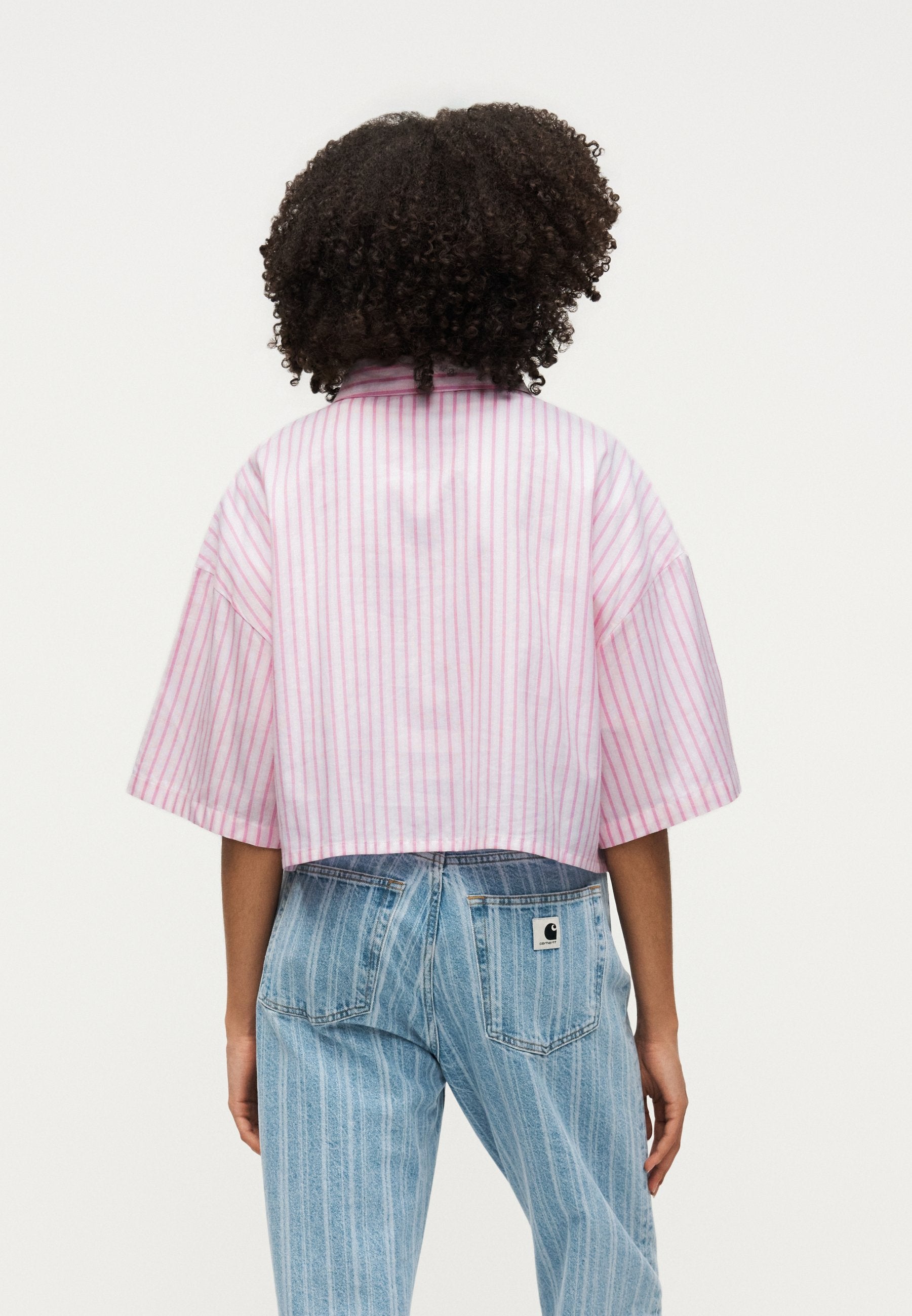 Chemise boutonnée - magenta/rose mousse/blanc sommet