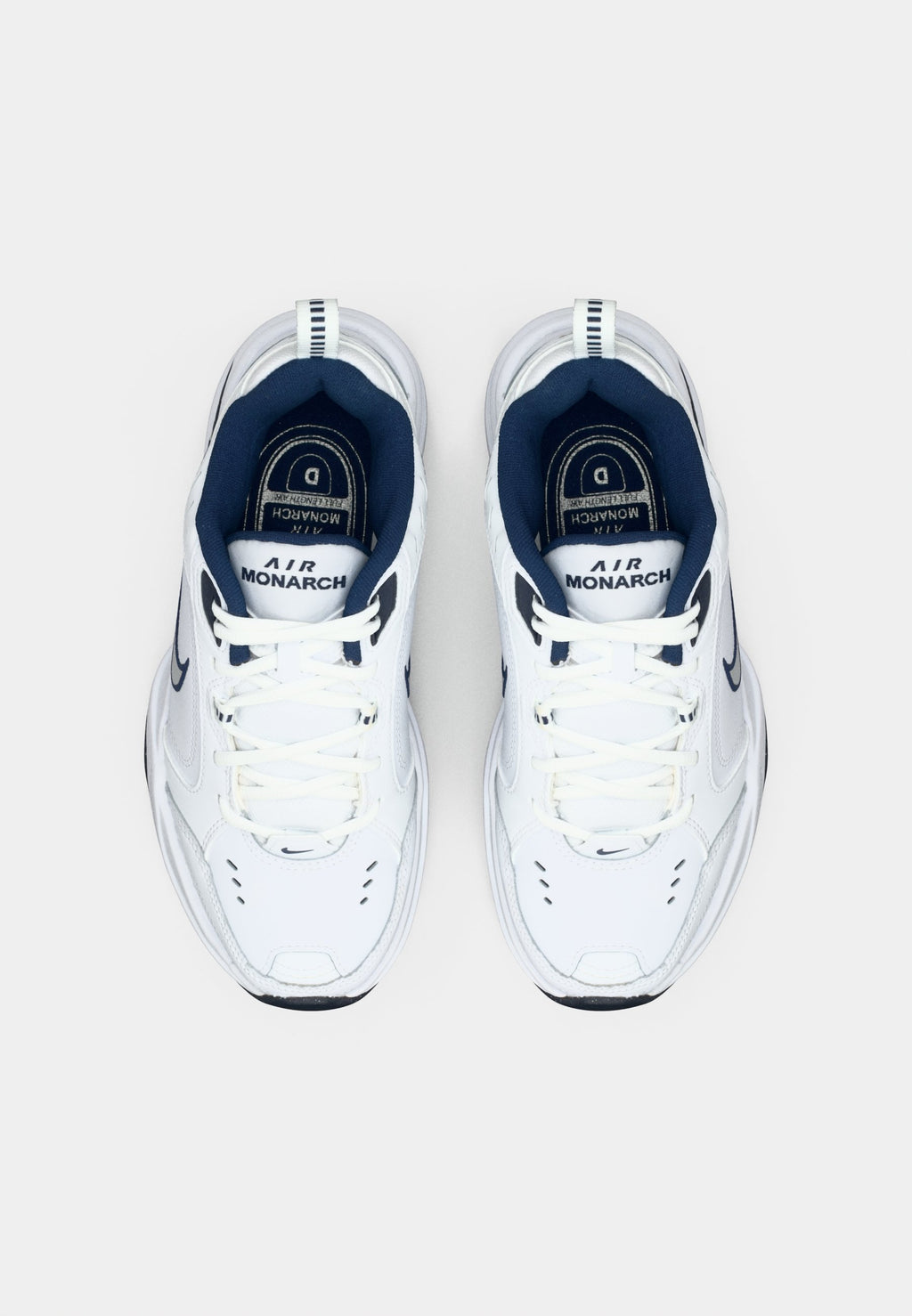 AIR MONARCH IV - Training shoe - white/metallic silver-coloured/midnight navy