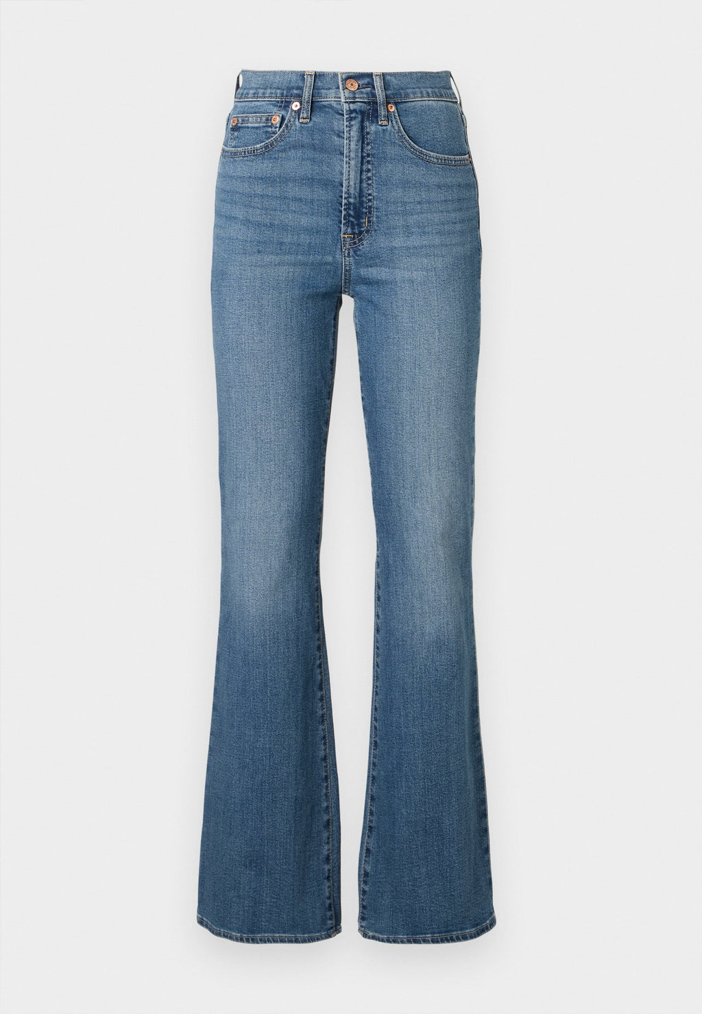 MED HERON - Flared Jeans - medium wash