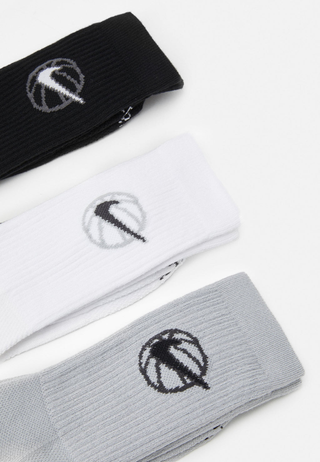 EVERYDAY CREW UNISEX 3 PACK - Sports socks - black/white/grey