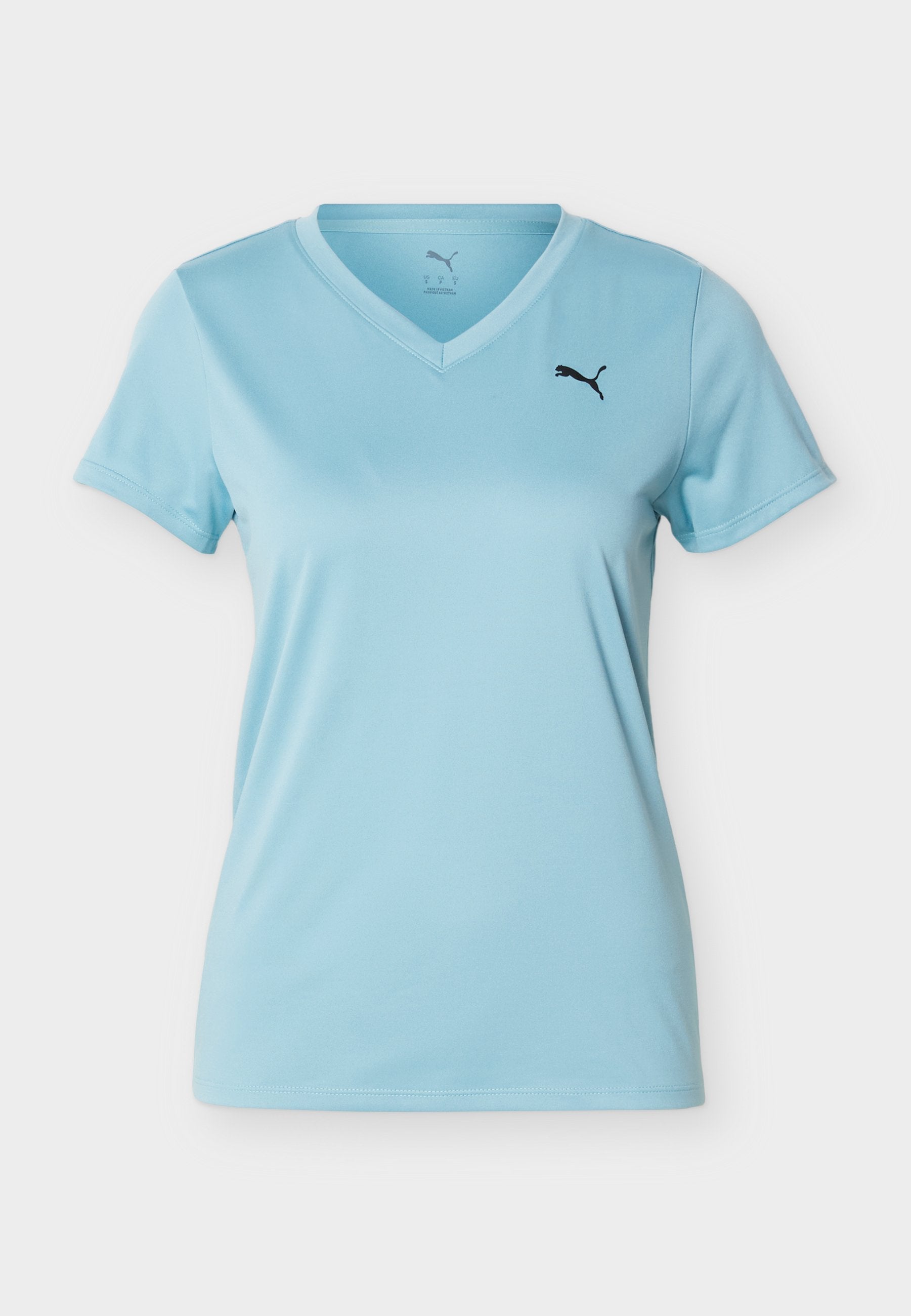 TAD ESSENTIAL V NECK TEE - Sports T-shirt - baltic sea blue