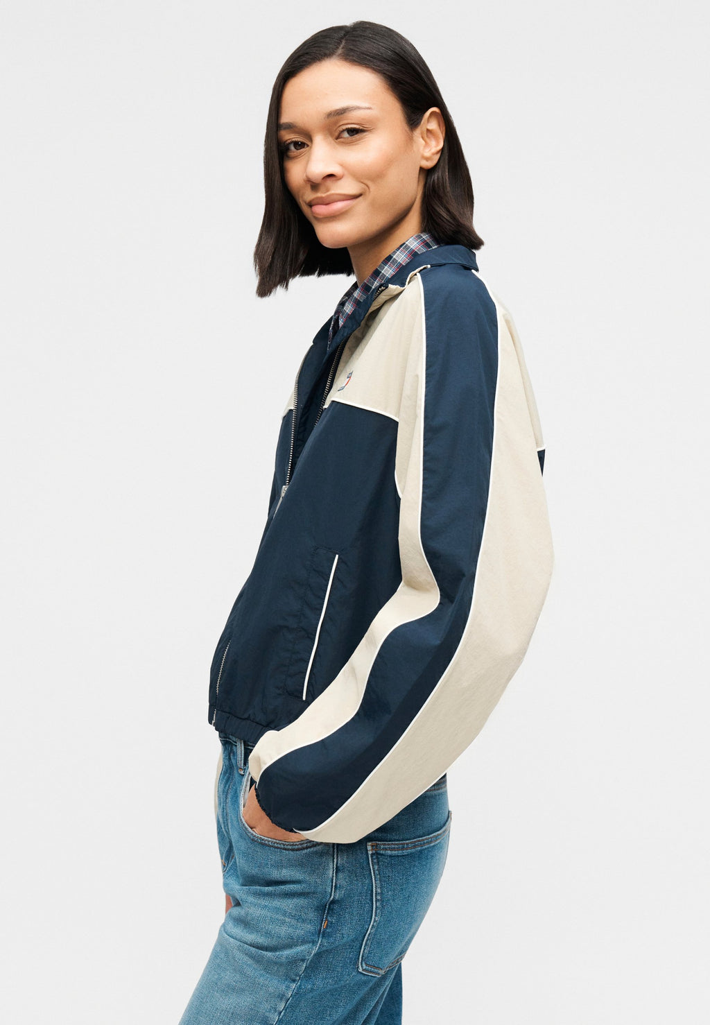 PIPING JACKET - Summer jacket - dark night navy