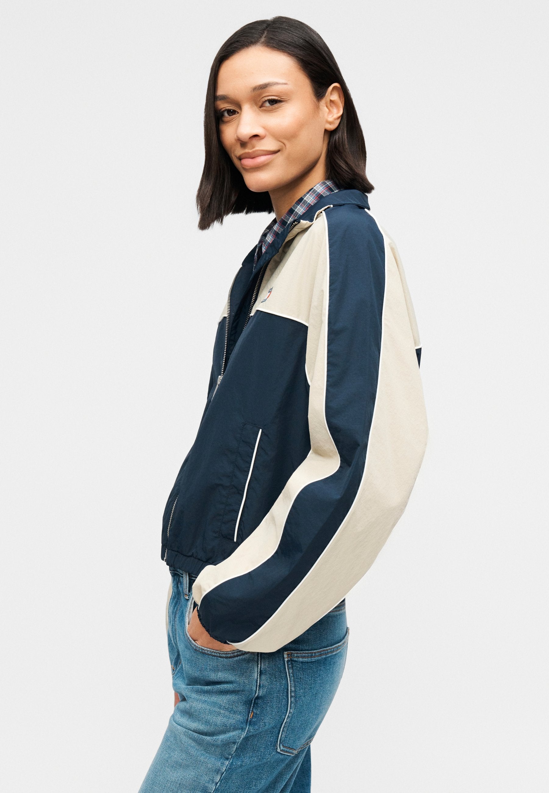 PIPING JACKET - Summer jacket - dark night navy