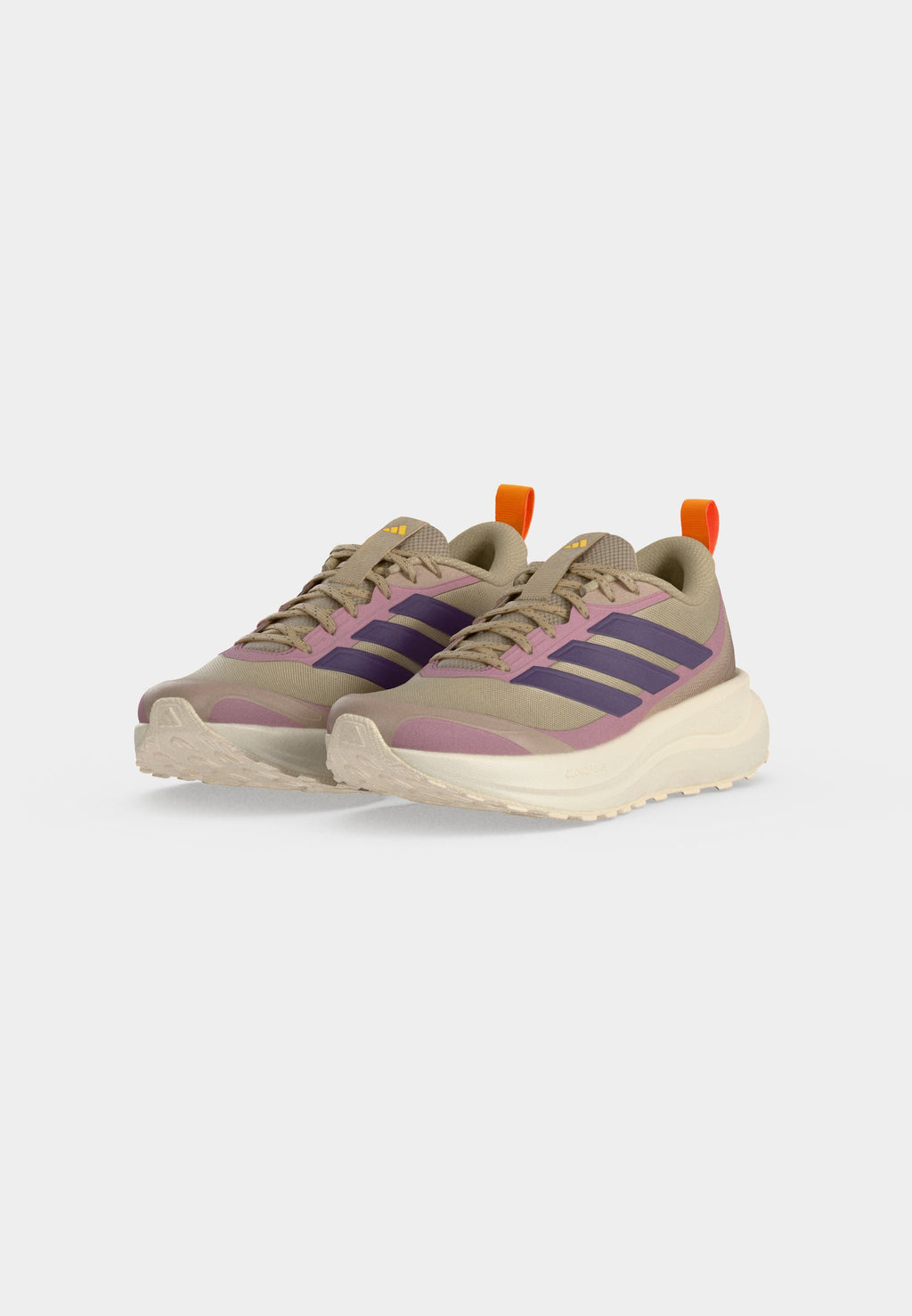 RUNFALCON 6 ATR - Road running shoes - khaki three/violet/magic mauve