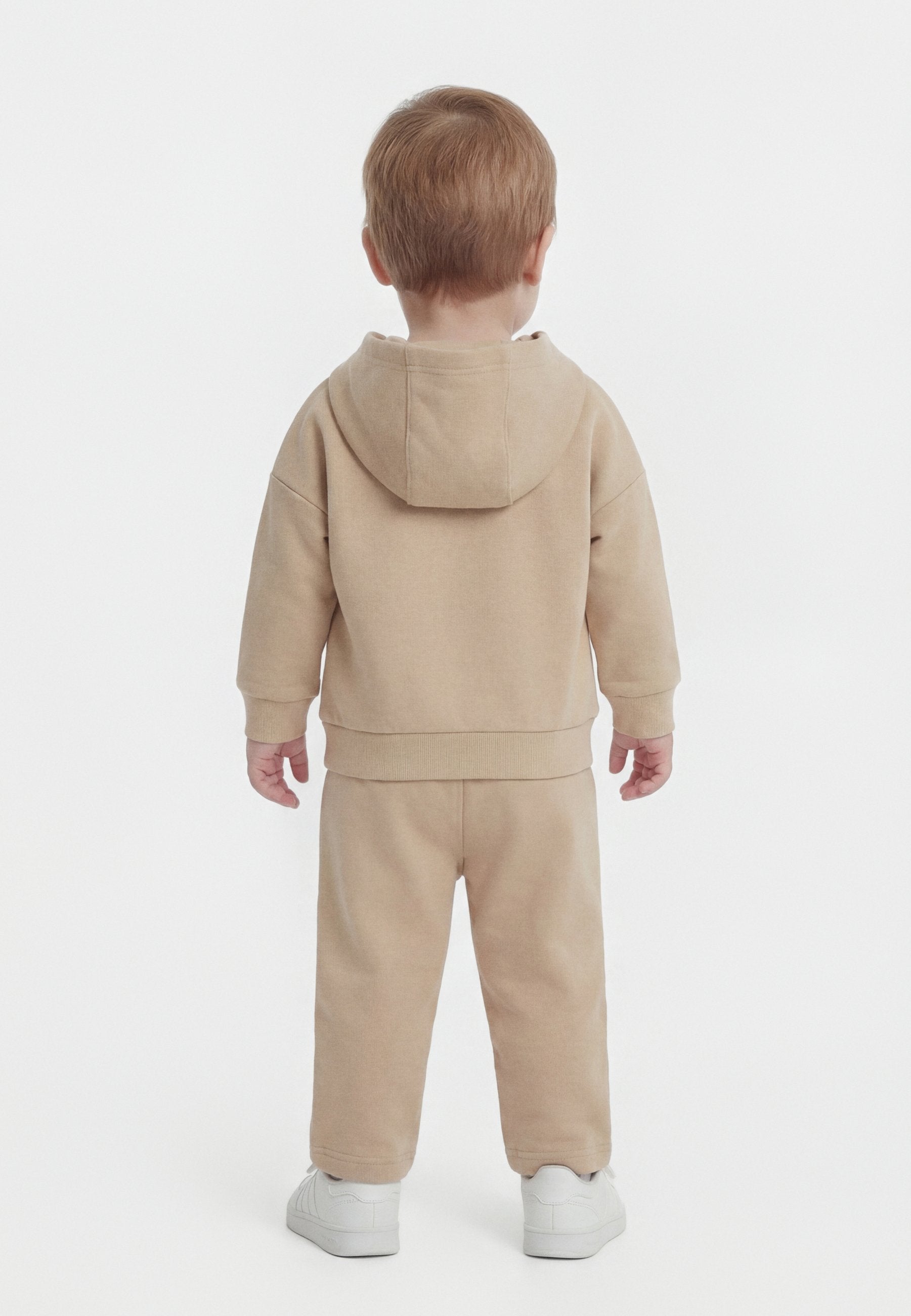 OVERSIZED HOODIE OPEN HEM PANT INFANT UNISEX SET - Hoodie - stone khaki