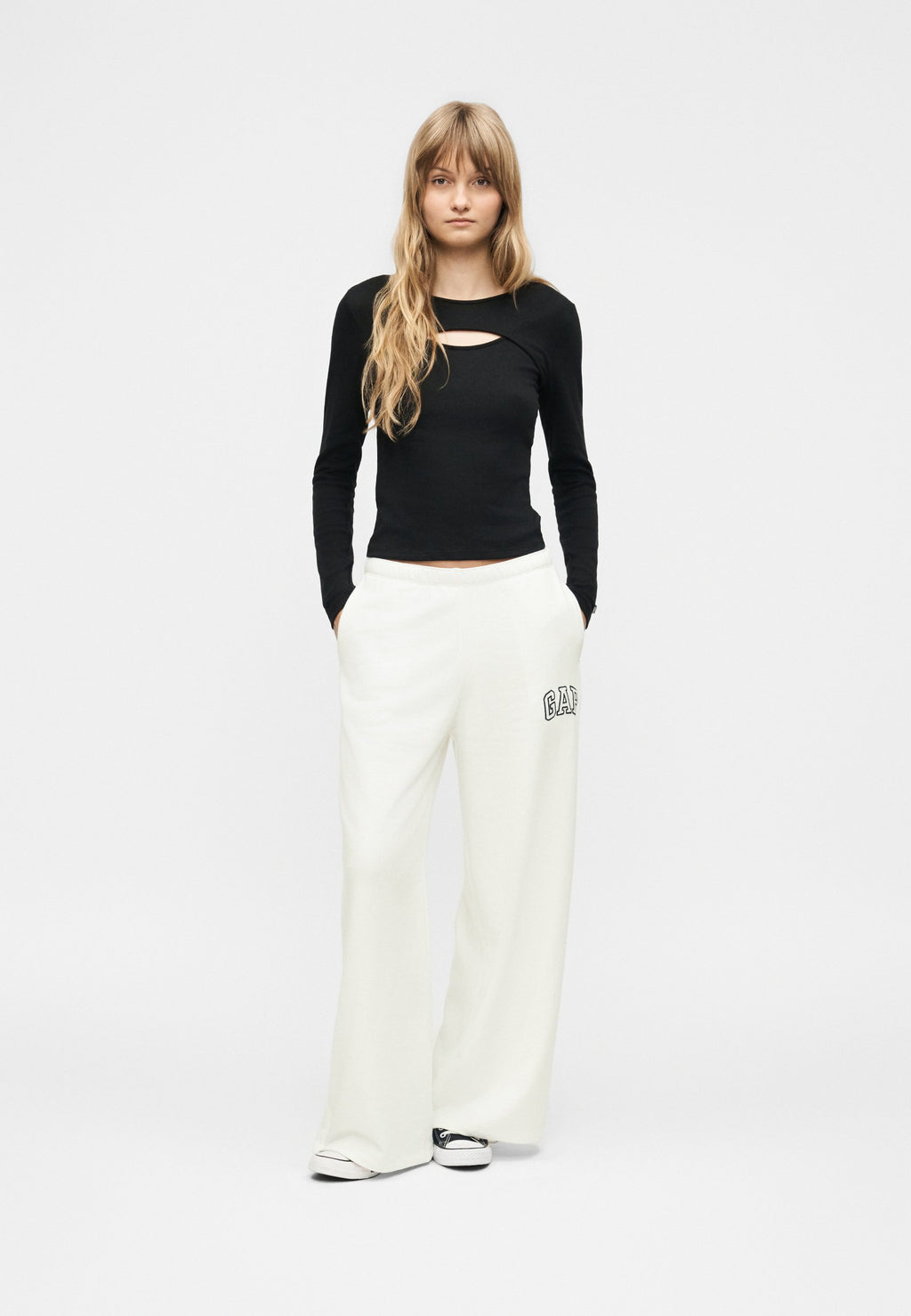 HERITAGE BAGGY - Tracksuit bottoms - new off white