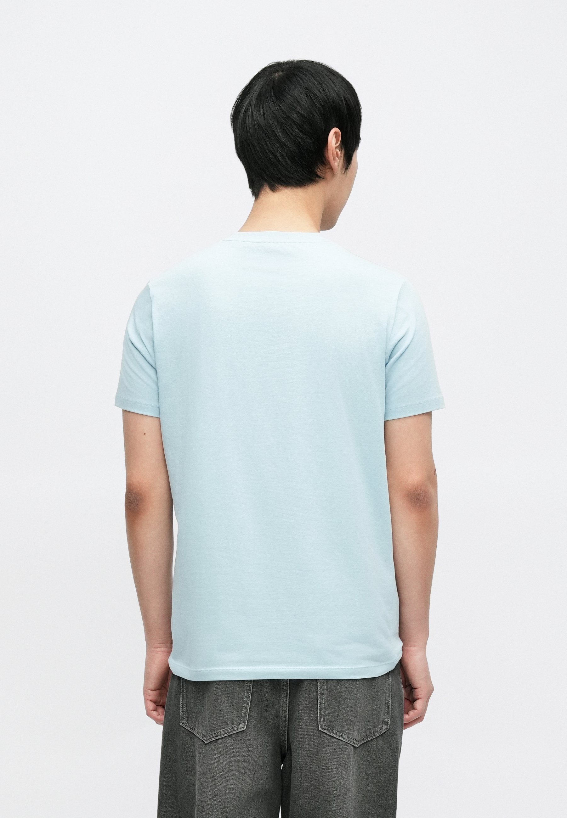 CREW NECK - Print T-shirt - ice blue