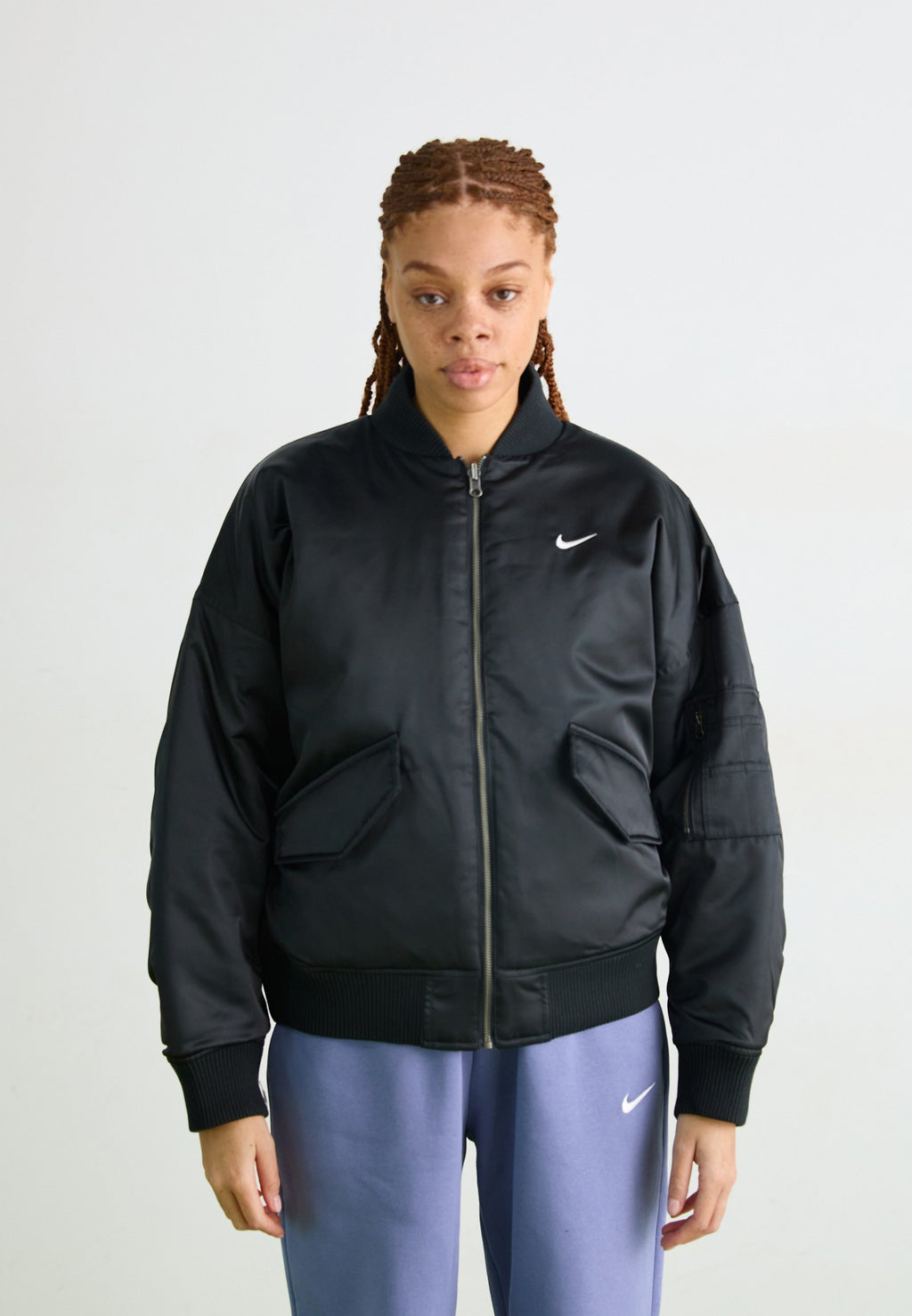 Bomber Jacket - black/medium ash/sail