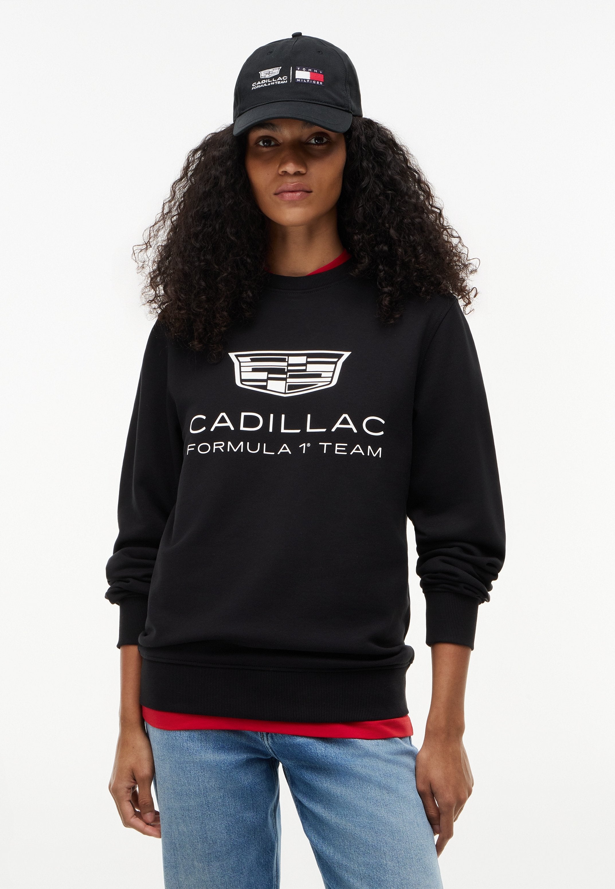 TH X CADILLAC FORMULA 1 TEAM LOGO CREWNECK UNISEX - Sweat-shirt - black
