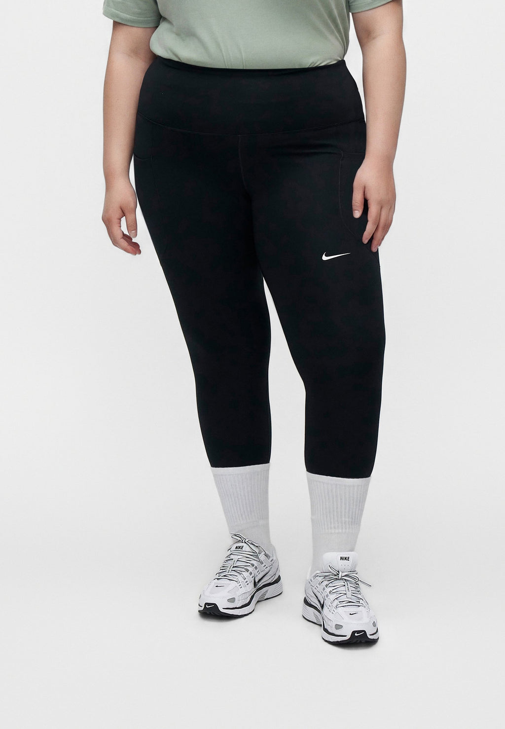 Leggings - Trousers - black/white