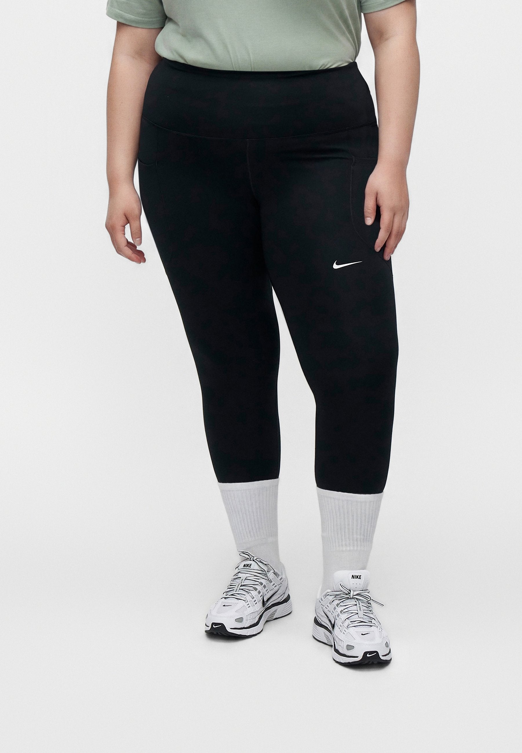 Leggings - Trousers - black/white