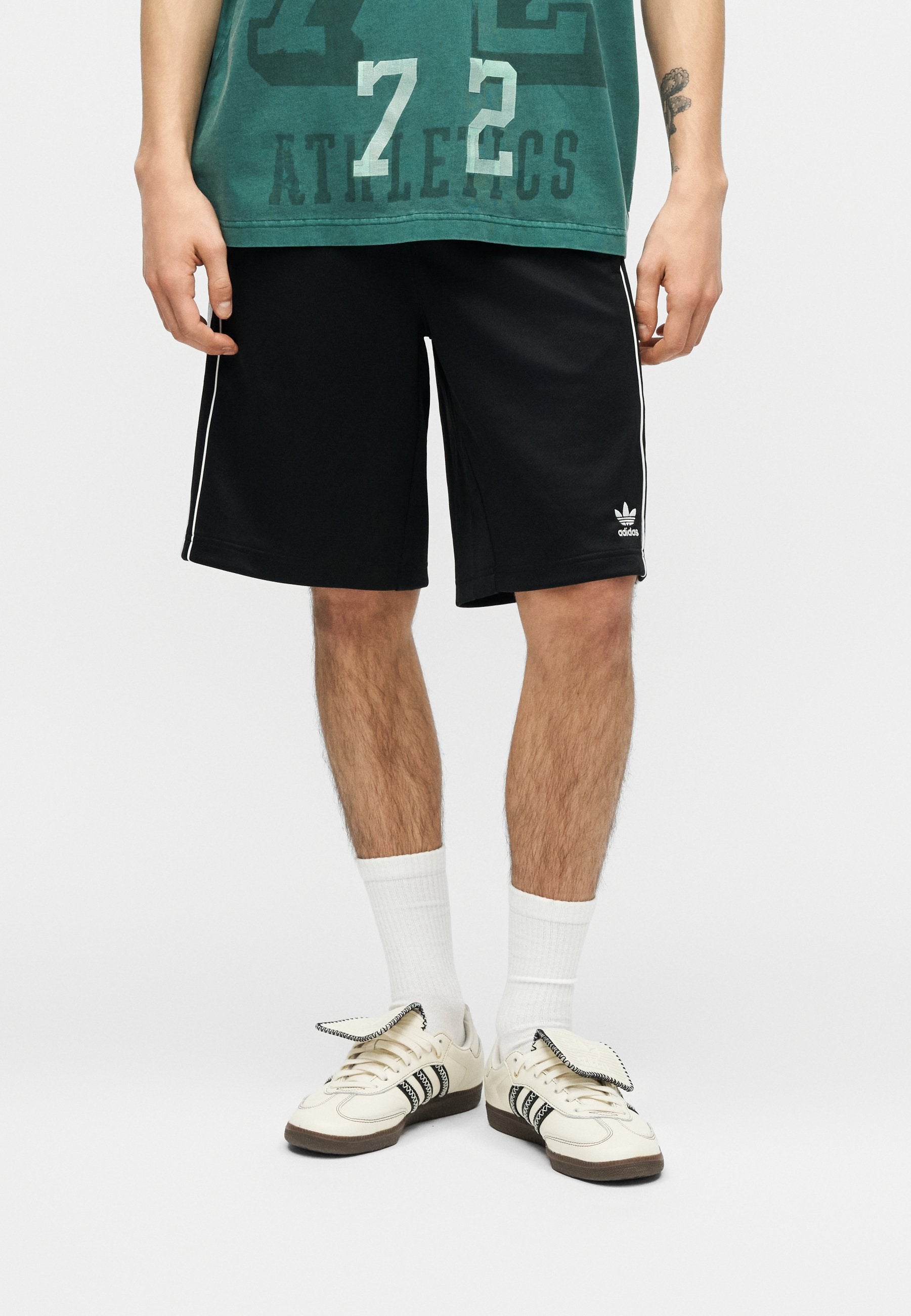 Tracksuit bottoms - black/white