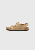 MILANO BIG BUCKLE LEOI TABACCO BROWN HEXN REGULAR - Sandals - tabacco brown