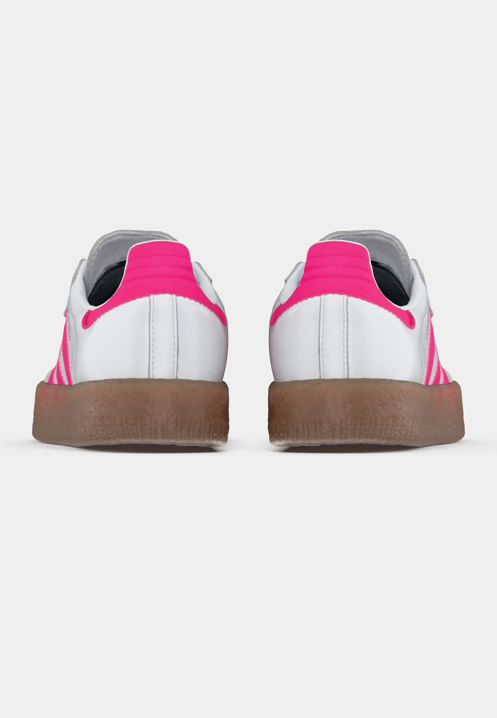 SAMBAE UNISEXE - Baskets - footwear white/shock pink/gold-coloured metallic