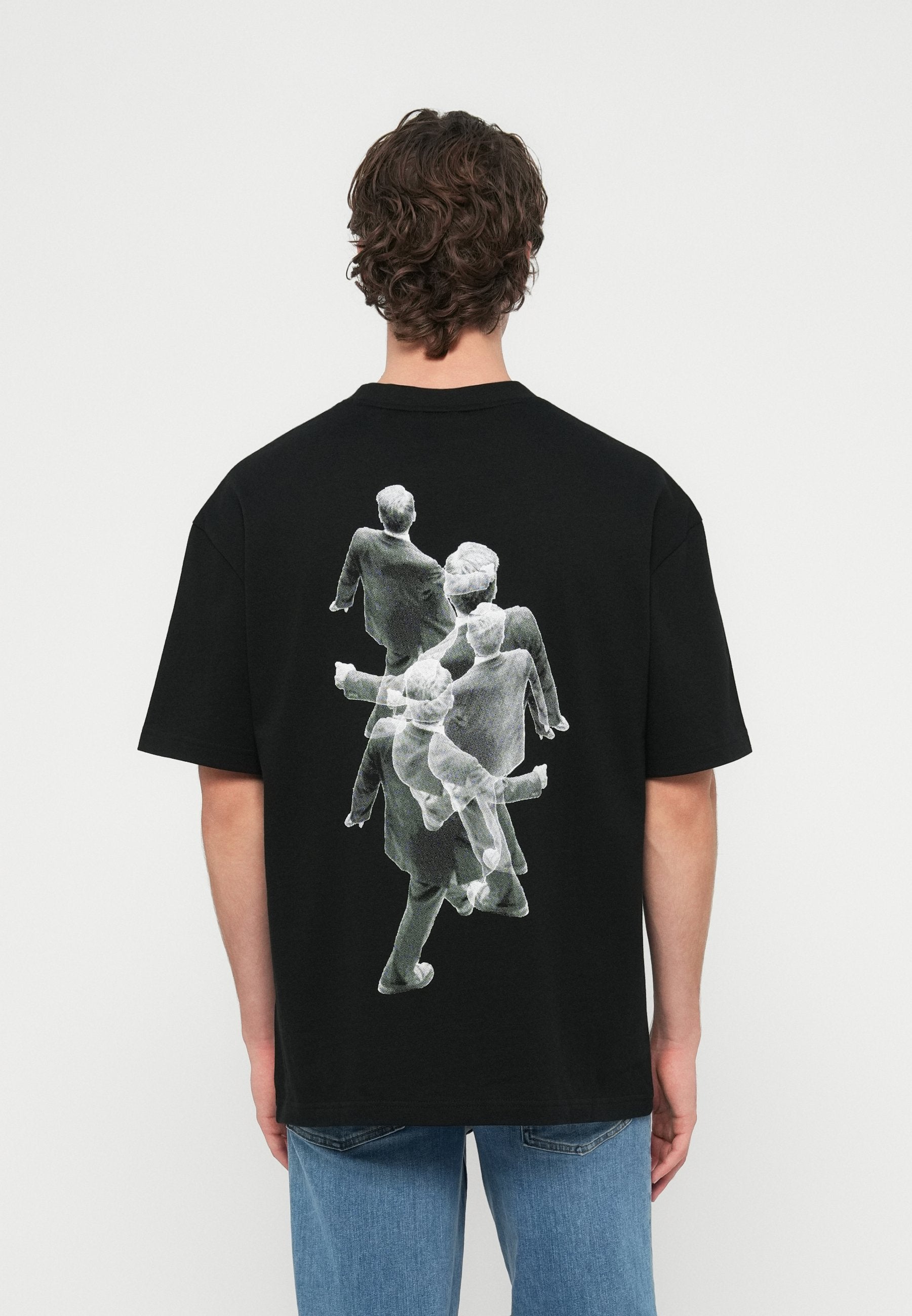 DOLLO - Print T-shirt - black