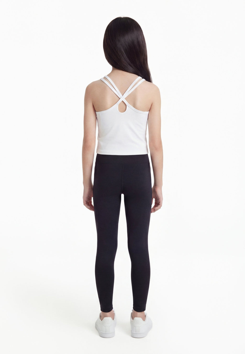 TEK TANK UNISEX - Üst - beyaz/siyah