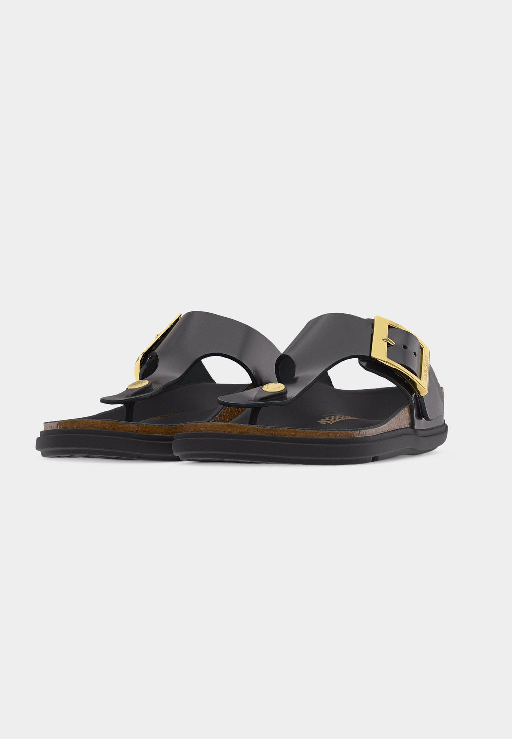 GIZEH DB LENA HS BLACK HEX CUPSOLES NARROW - T-bar sandals - black
