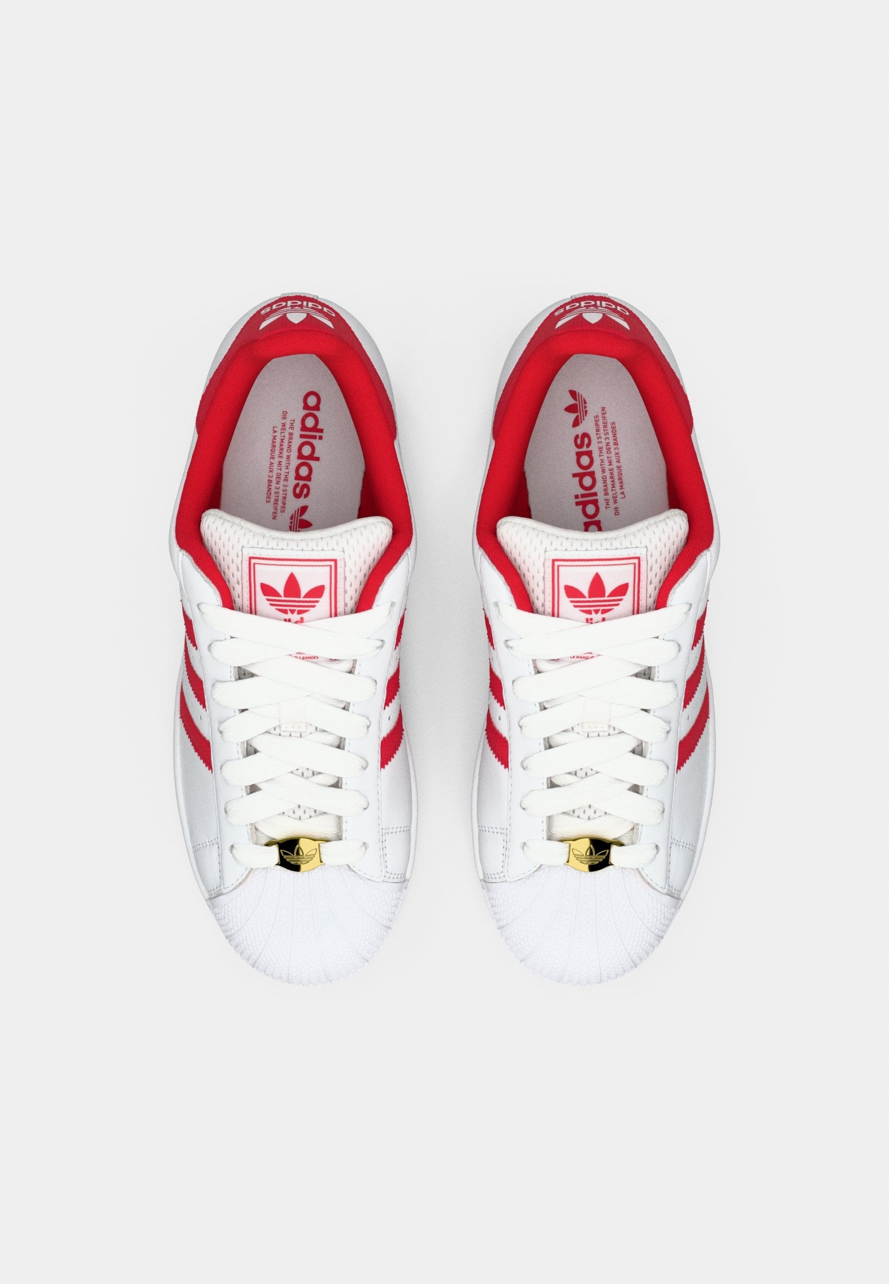 SUPERSTAR II UNISEX - Baskets - footwear white/better scarlet/gold-coloured metallic