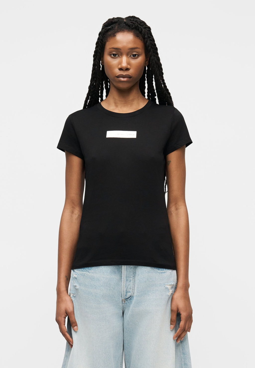 Print T-shirt - black