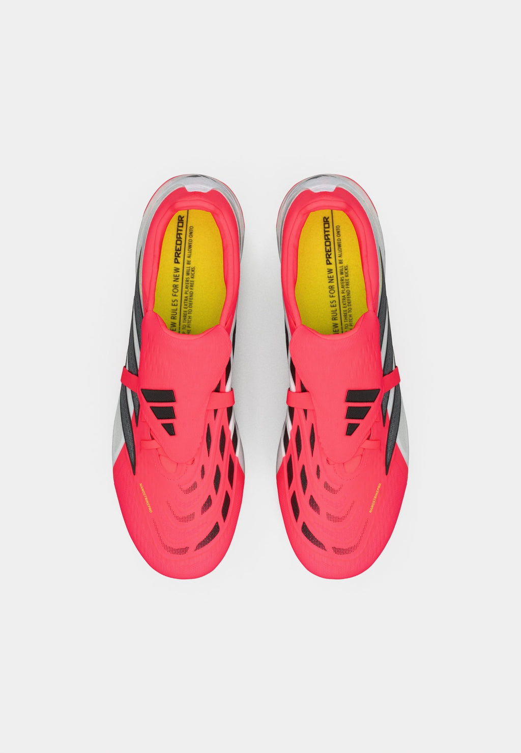 PREDATOR PRO FOLD-OVER TONGUE FIRM GROUND FOOTBALL BOOTS - Firm-ground football boots - lucid red/core black/footwear white