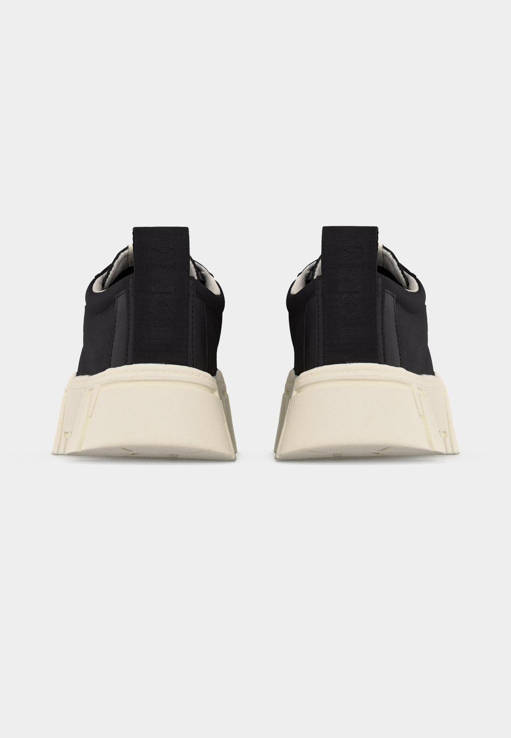 LOGO TAB PLATFORM CLEAT TRAINERS - Trainers - black