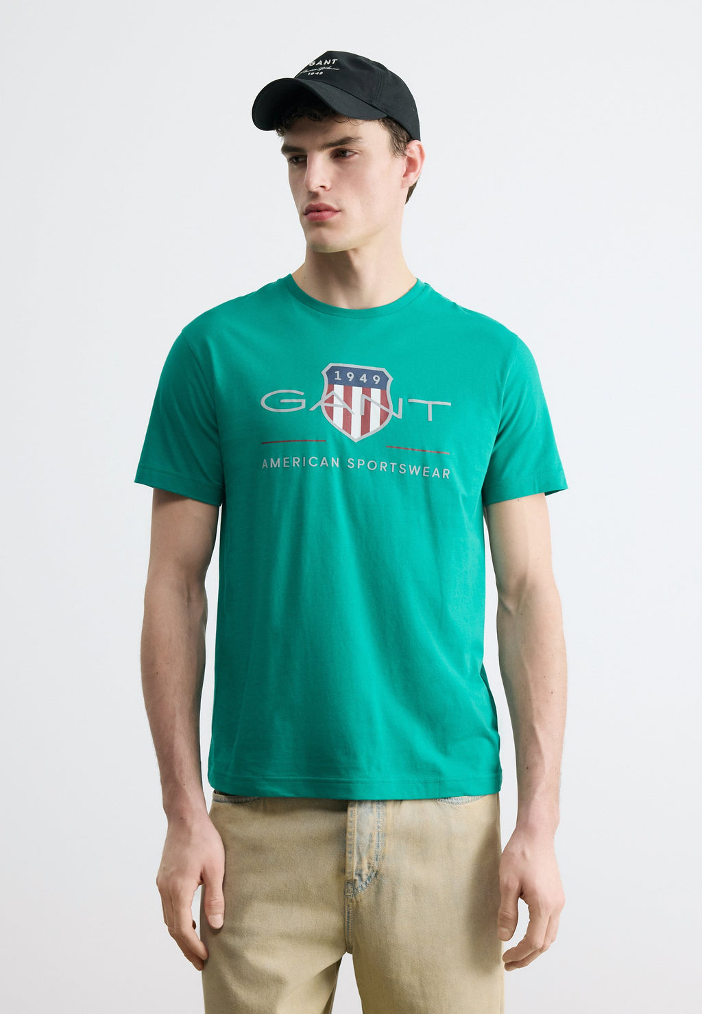 REG ARCHIVE SHIELD SS T-SHIRT - Print T-shirt - teal