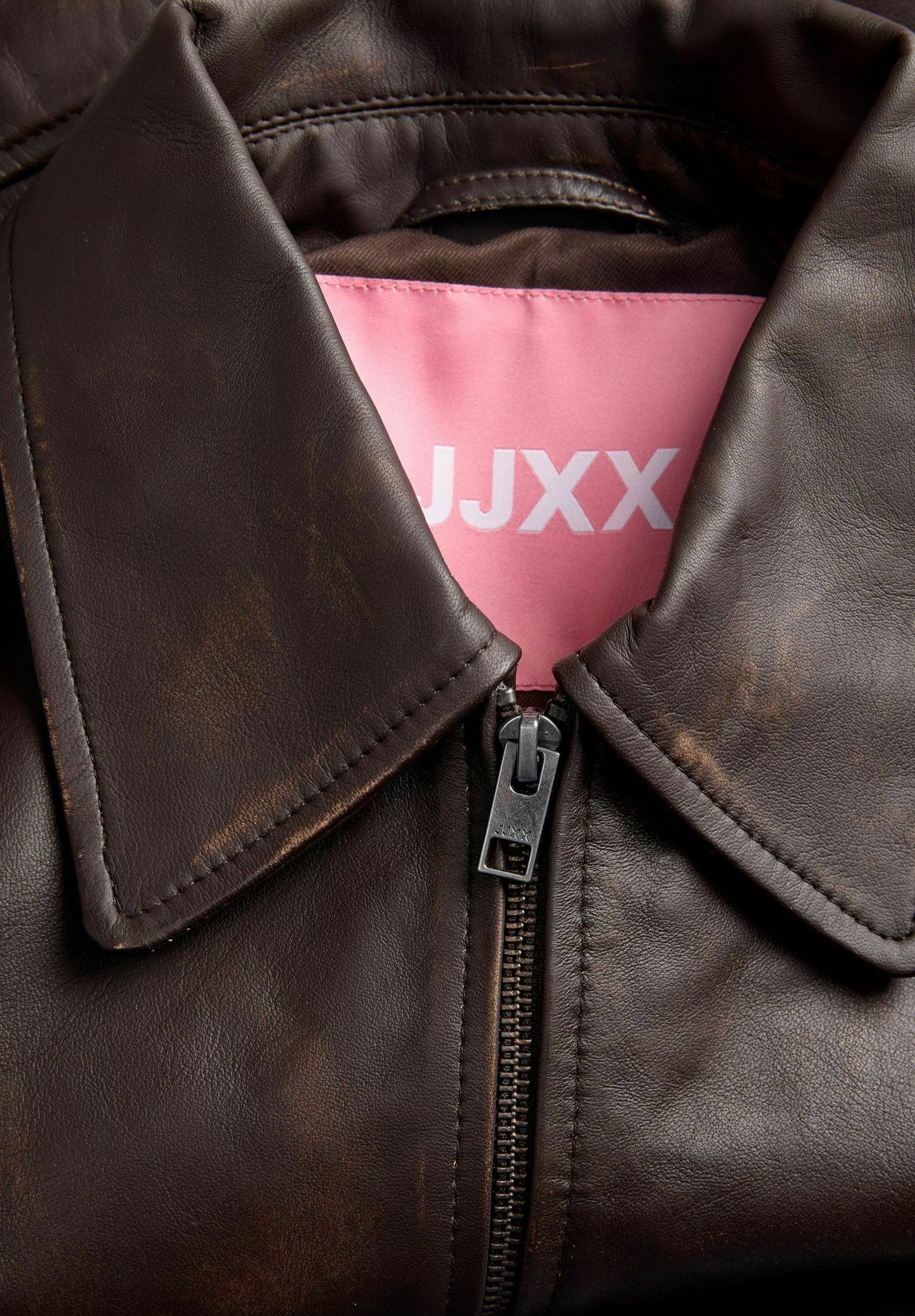 Leather JXSIF Leather - Leather jacket - bracken