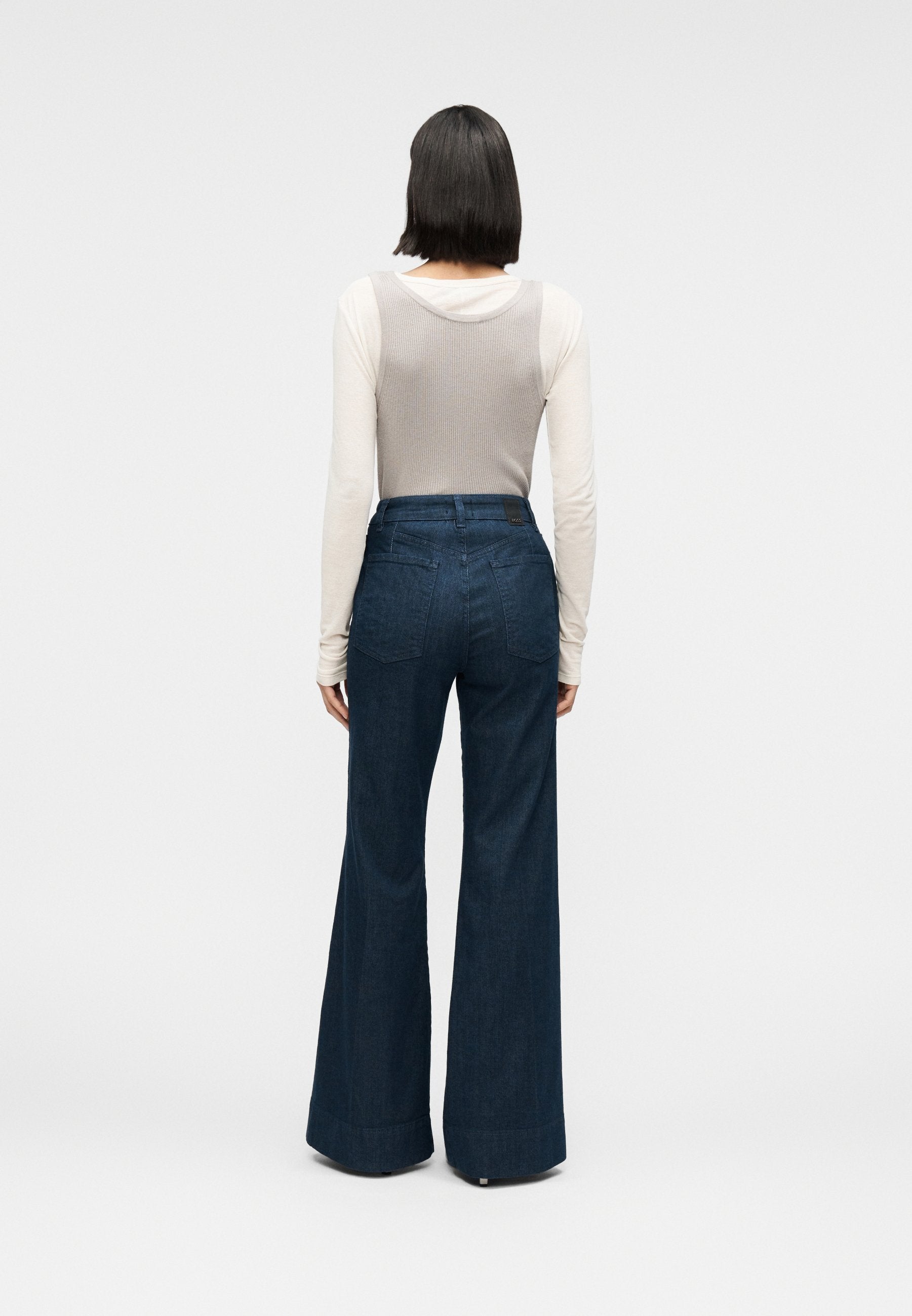 ROSALYA - Flared Jeans - dark blue