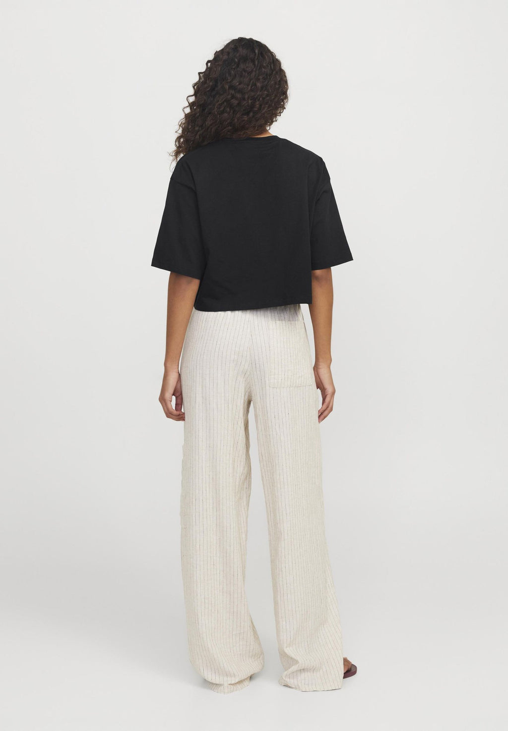TEE COURT AMPLE JXANDREA - T-shirt basique - noir