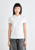 SLIM FIT PIQUE POLO SHIRT - Polo shirt - ecru