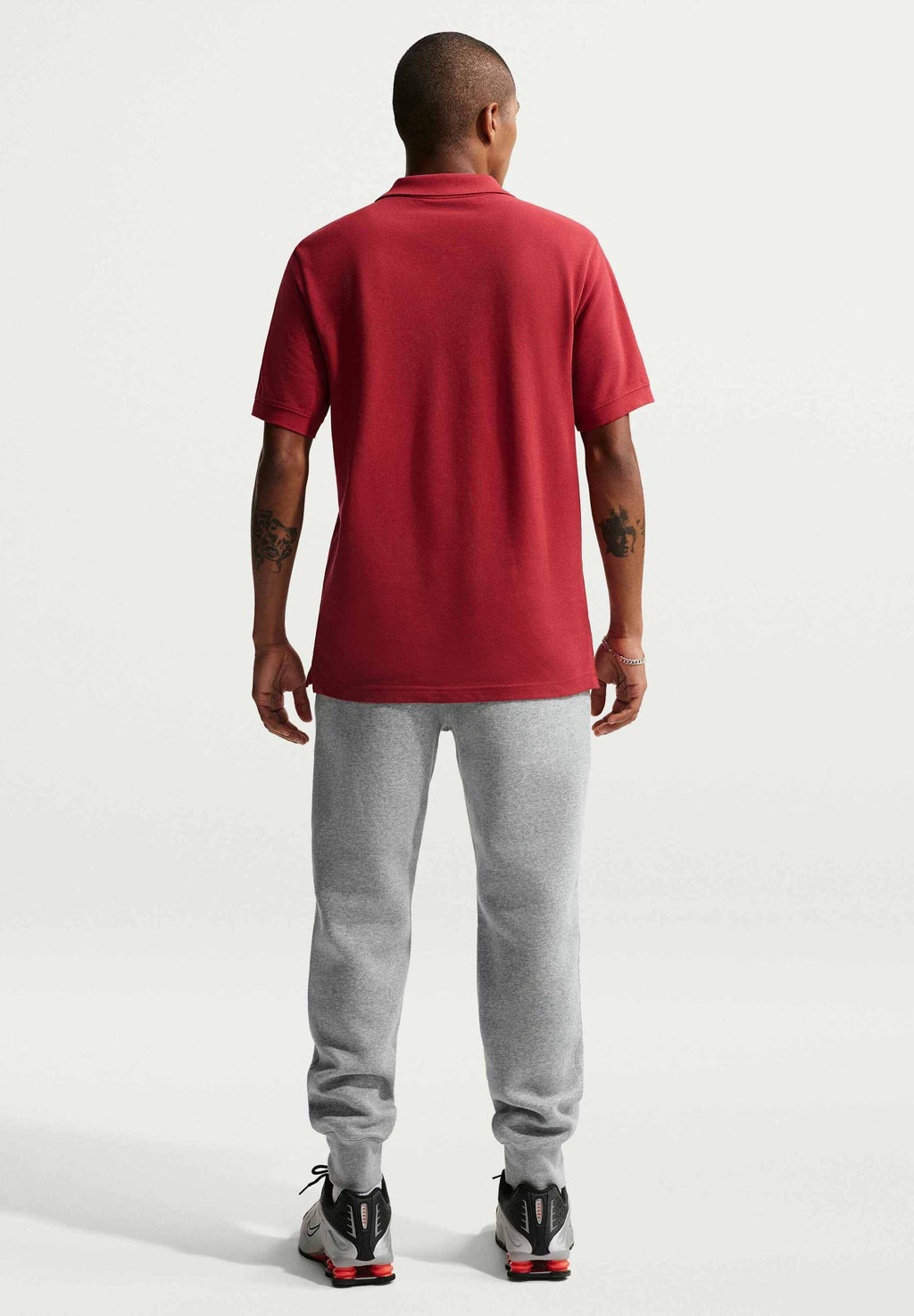 CLUB - Tracksuit bottoms - dk grey heather/lt smoke grey/white