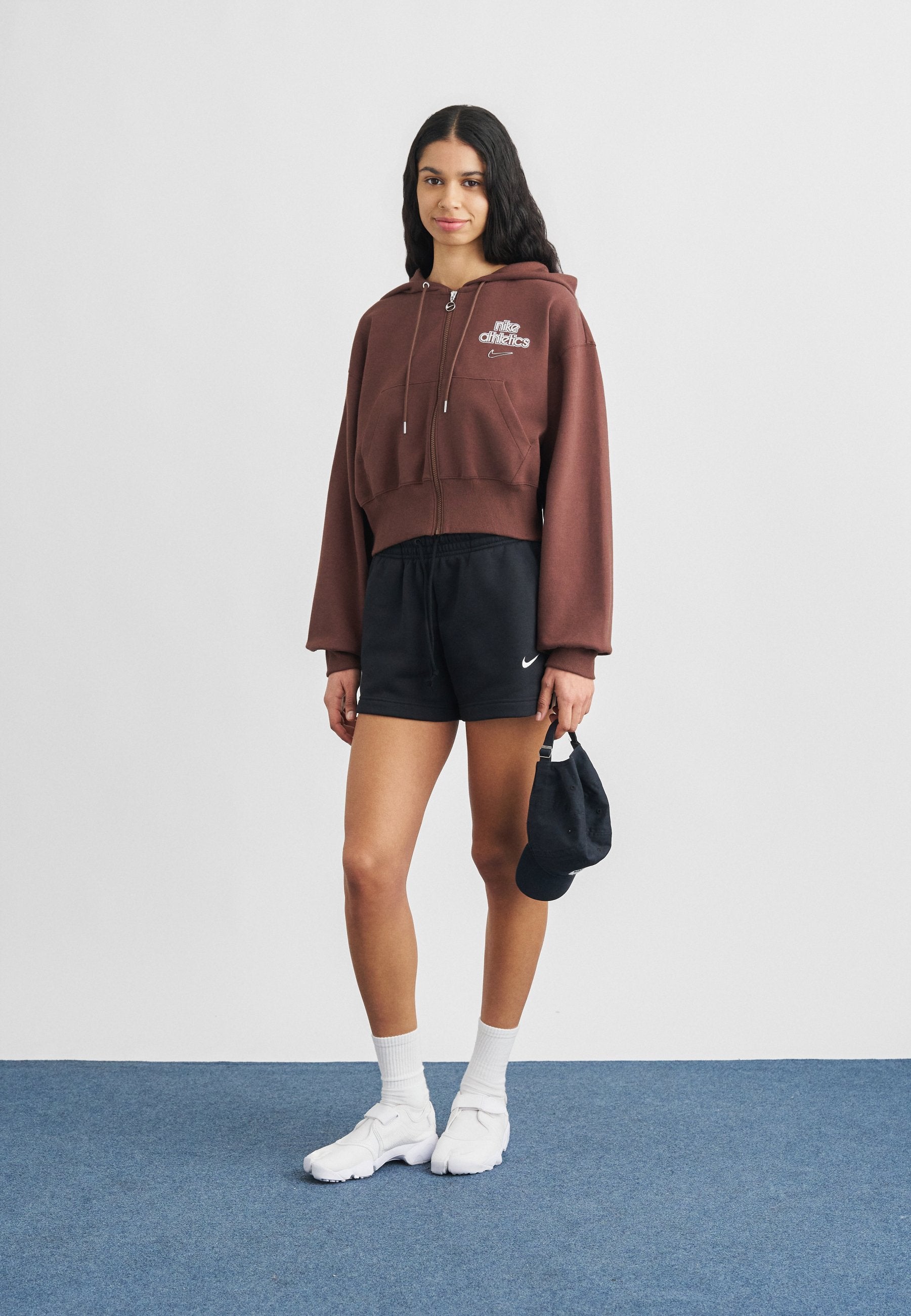 Zip-up sweatshirt - chocolate