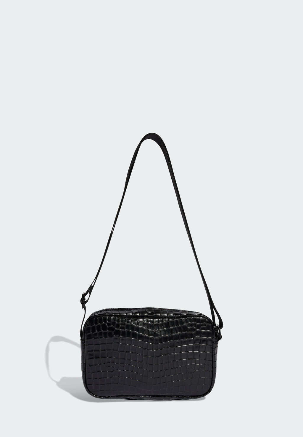 CROCO MINI AIRL - Cross body bag - black