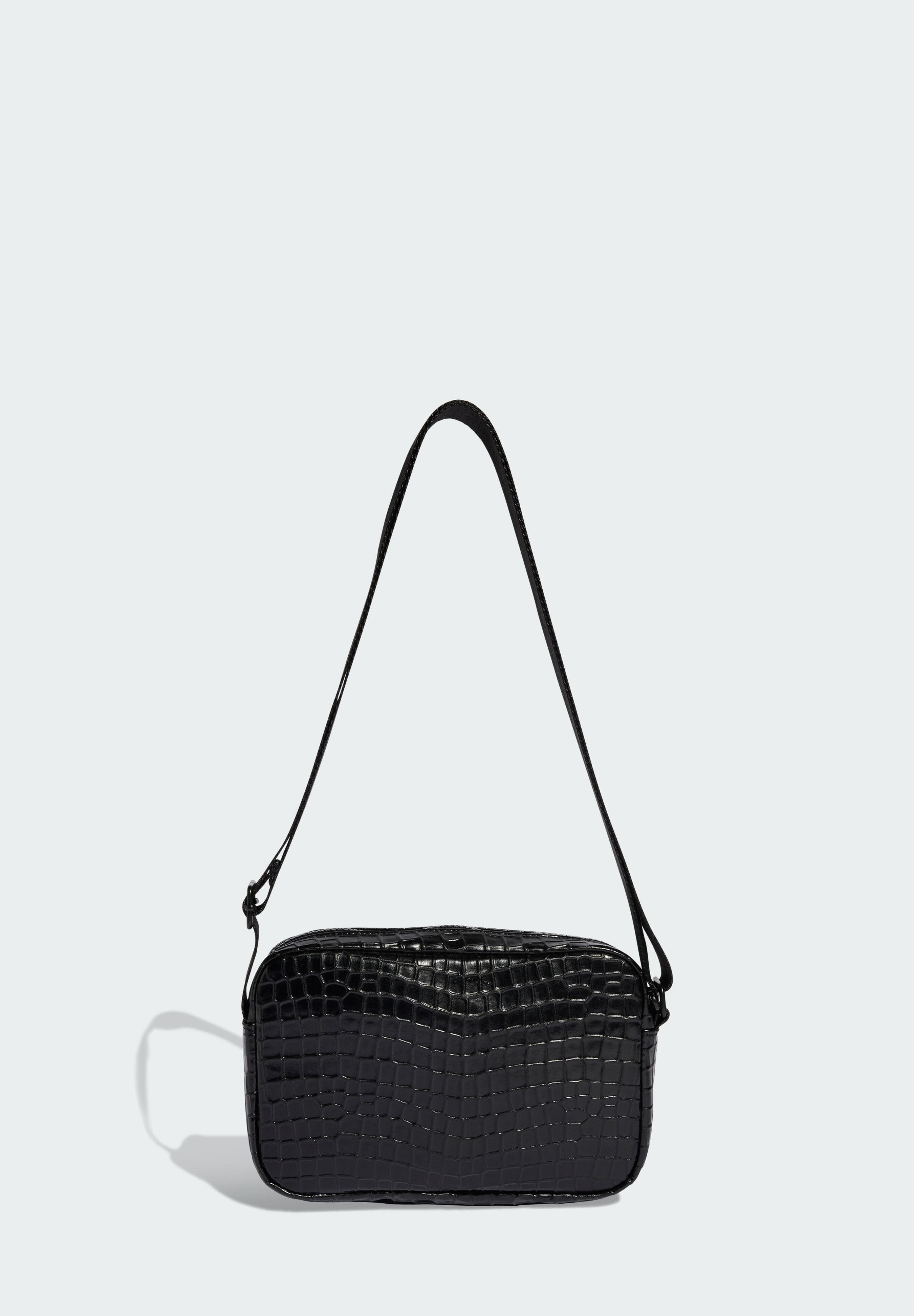 CROCO MINI AIRL - Cross body bag - black