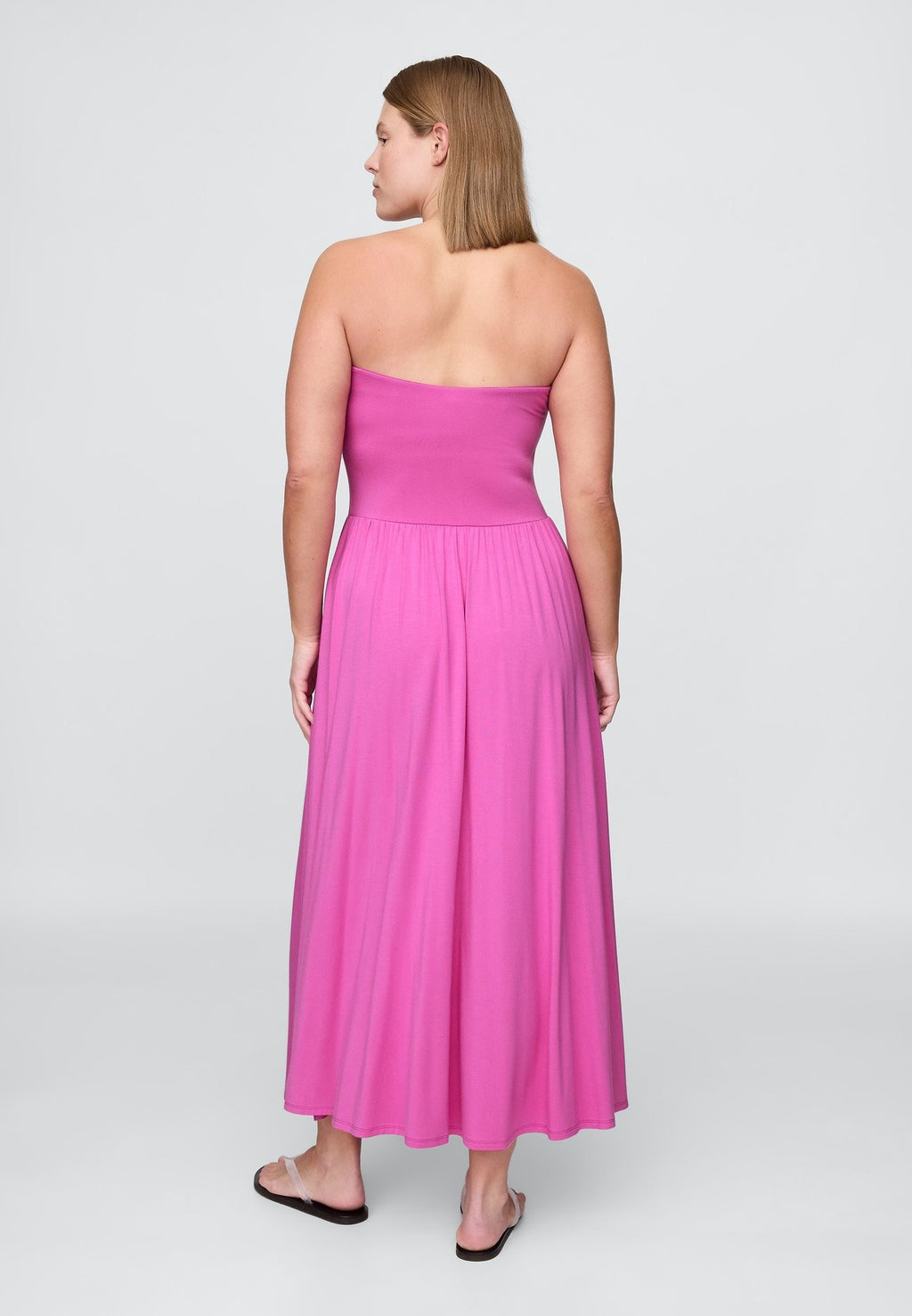 STRAPLESS DROP WAIST DRESS - Maxi dress - budding lilac
