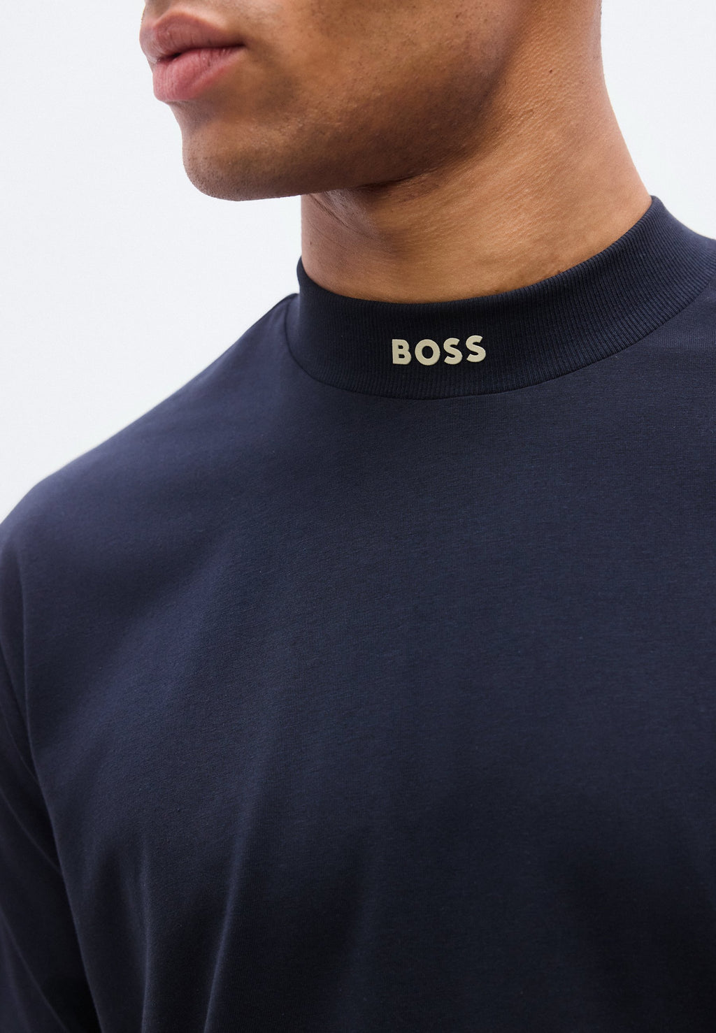 TEE COLLAR - Basic T-shirt - dark blue