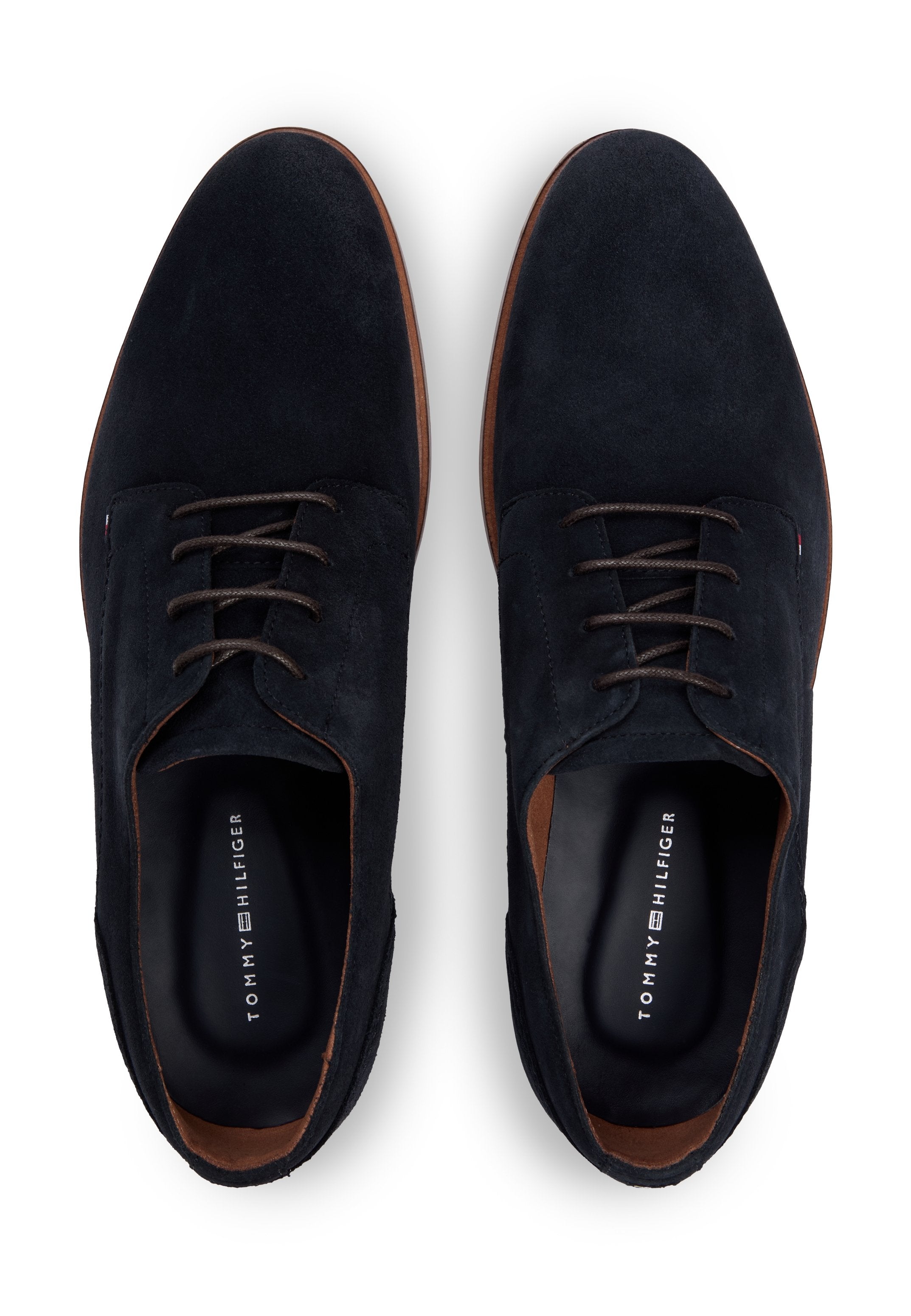 SUEDE DERBY SHOES - Lace-ups - desert sky
