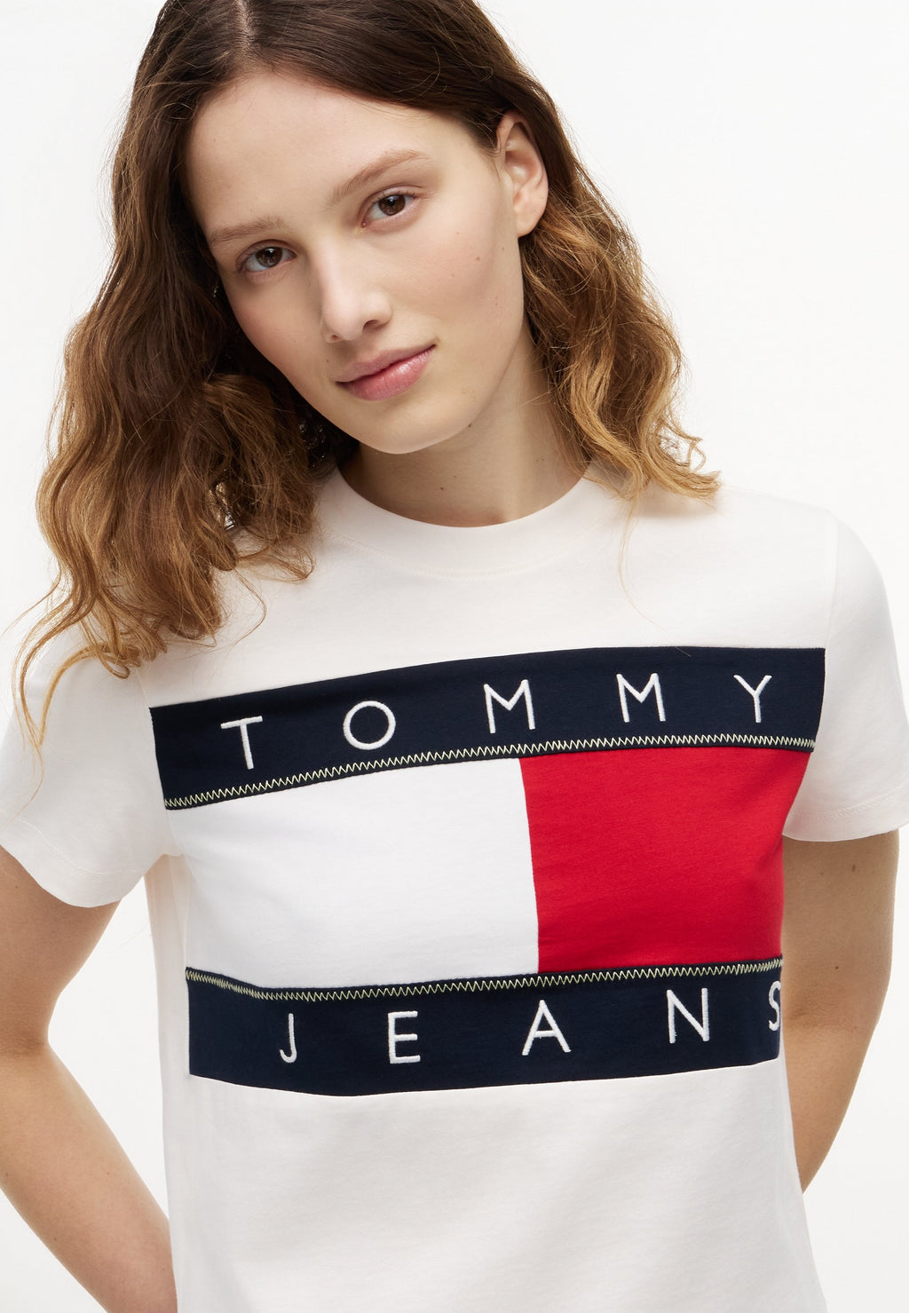 FLAG TEE - Print T-shirt - ancient white