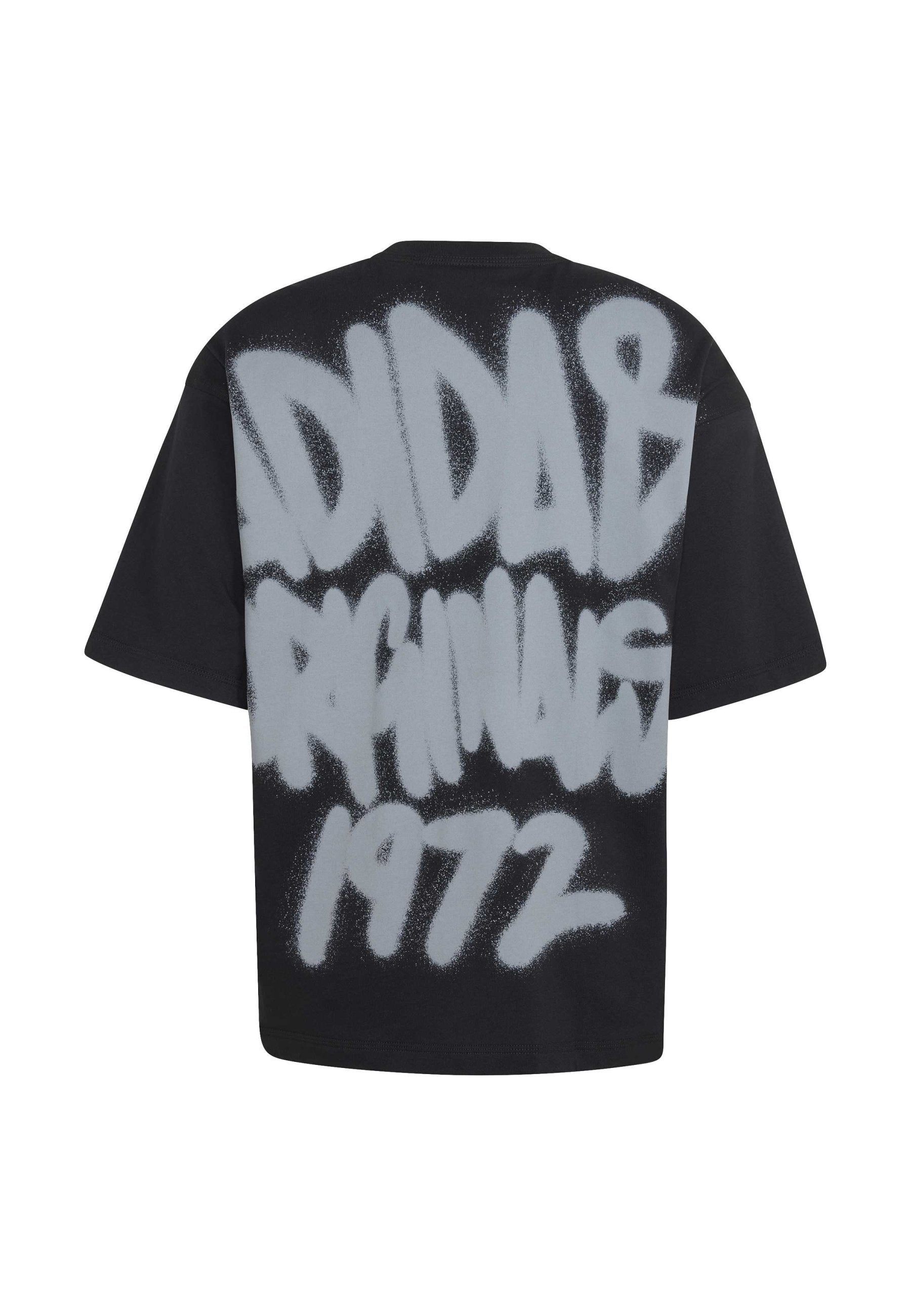AIRBRUSH LOGO UNISEX  - Print T-shirt - black