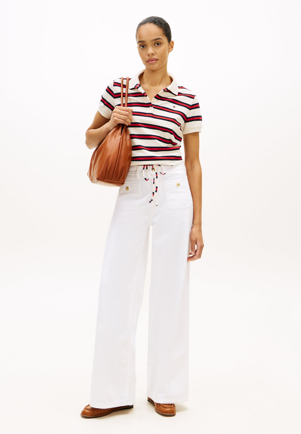 1985 REGULAR FIT TIE FRONT POLO SHIRT - Polo shirt - calico/fireworks