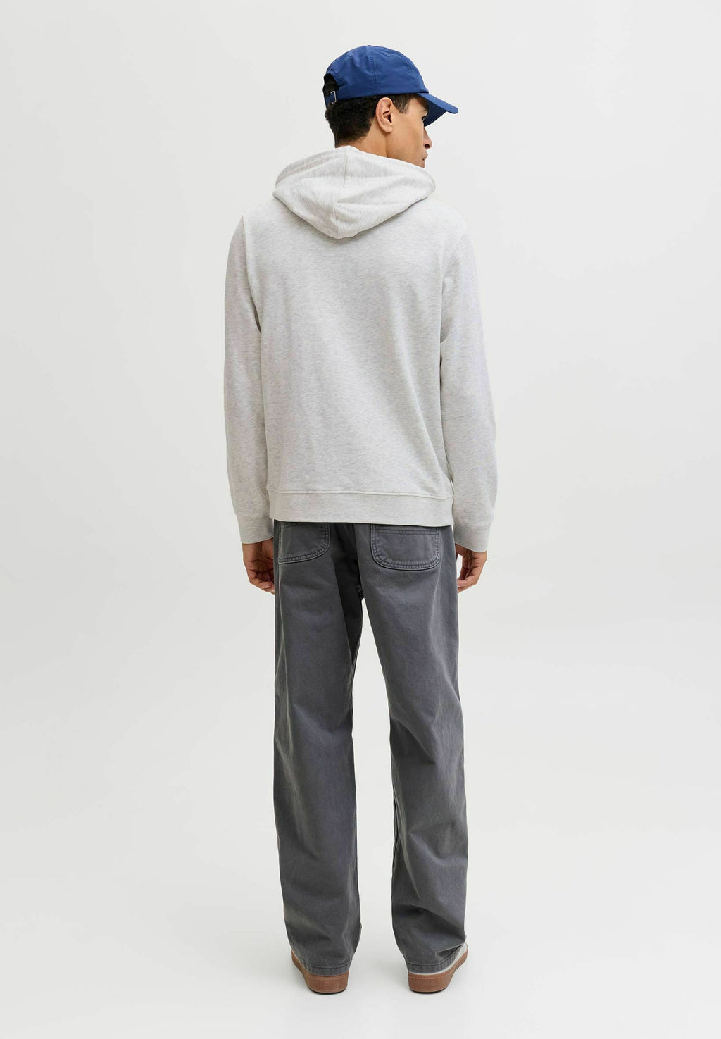Hoodie - white melange