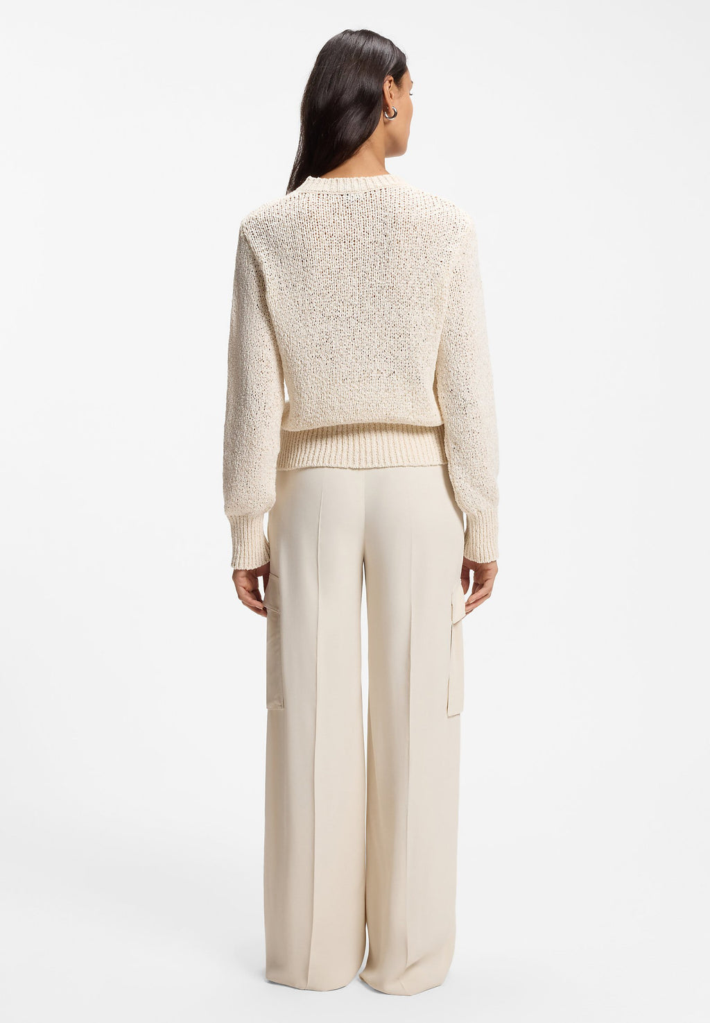 FIBISCUS - Jumper - open white