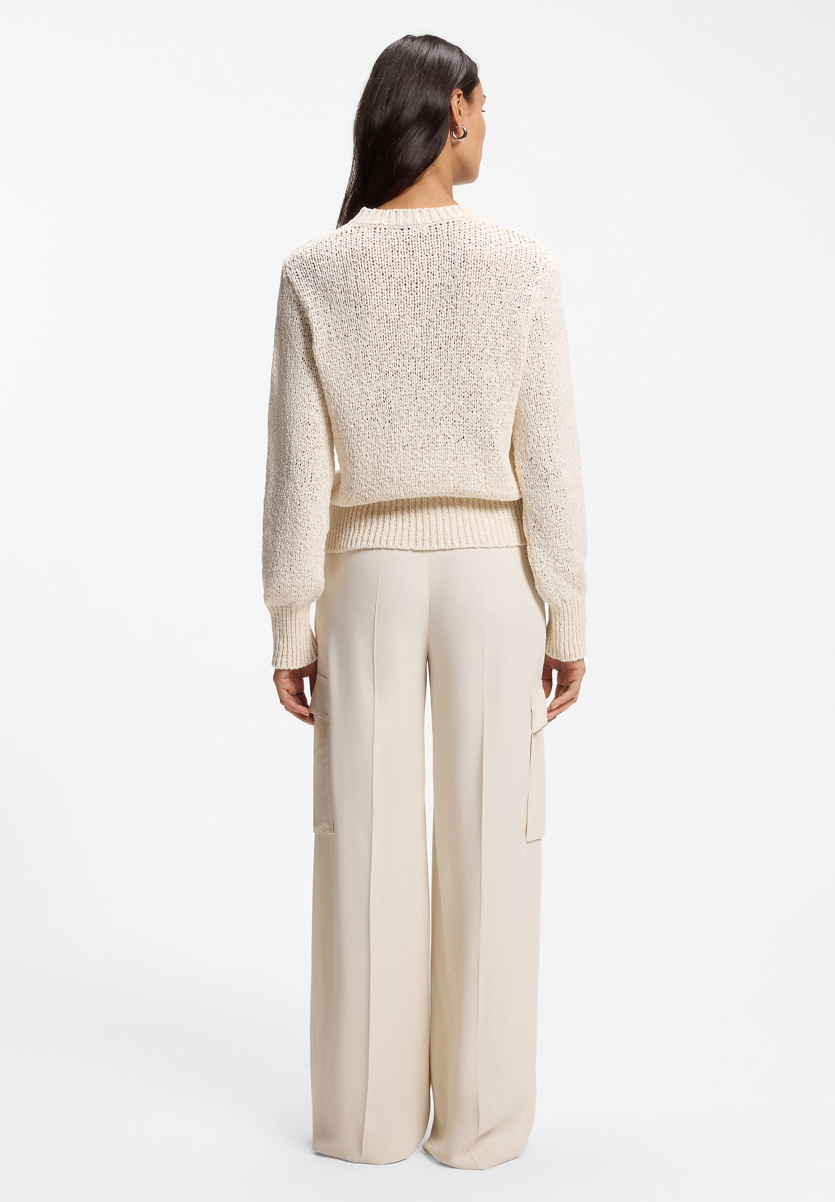FIBISCUS - Jumper - open white