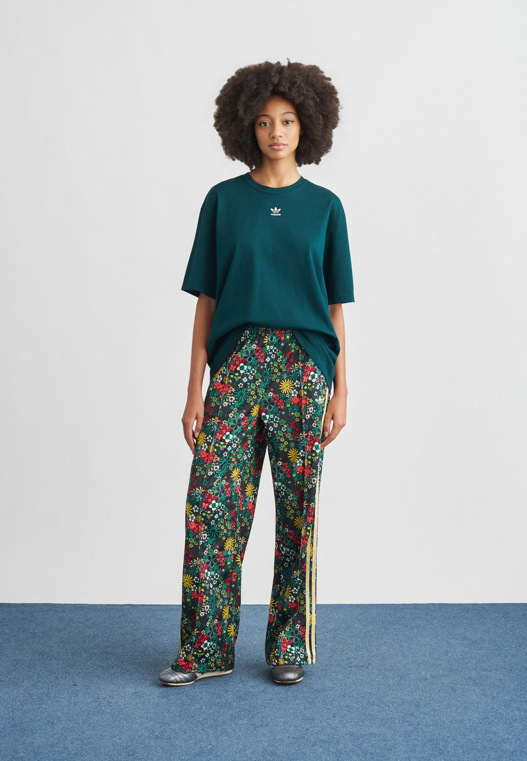 FIREBIRD LOOSE LIBERTY - Tracksuit bottoms - black/bold green/collegiate green/yellow
