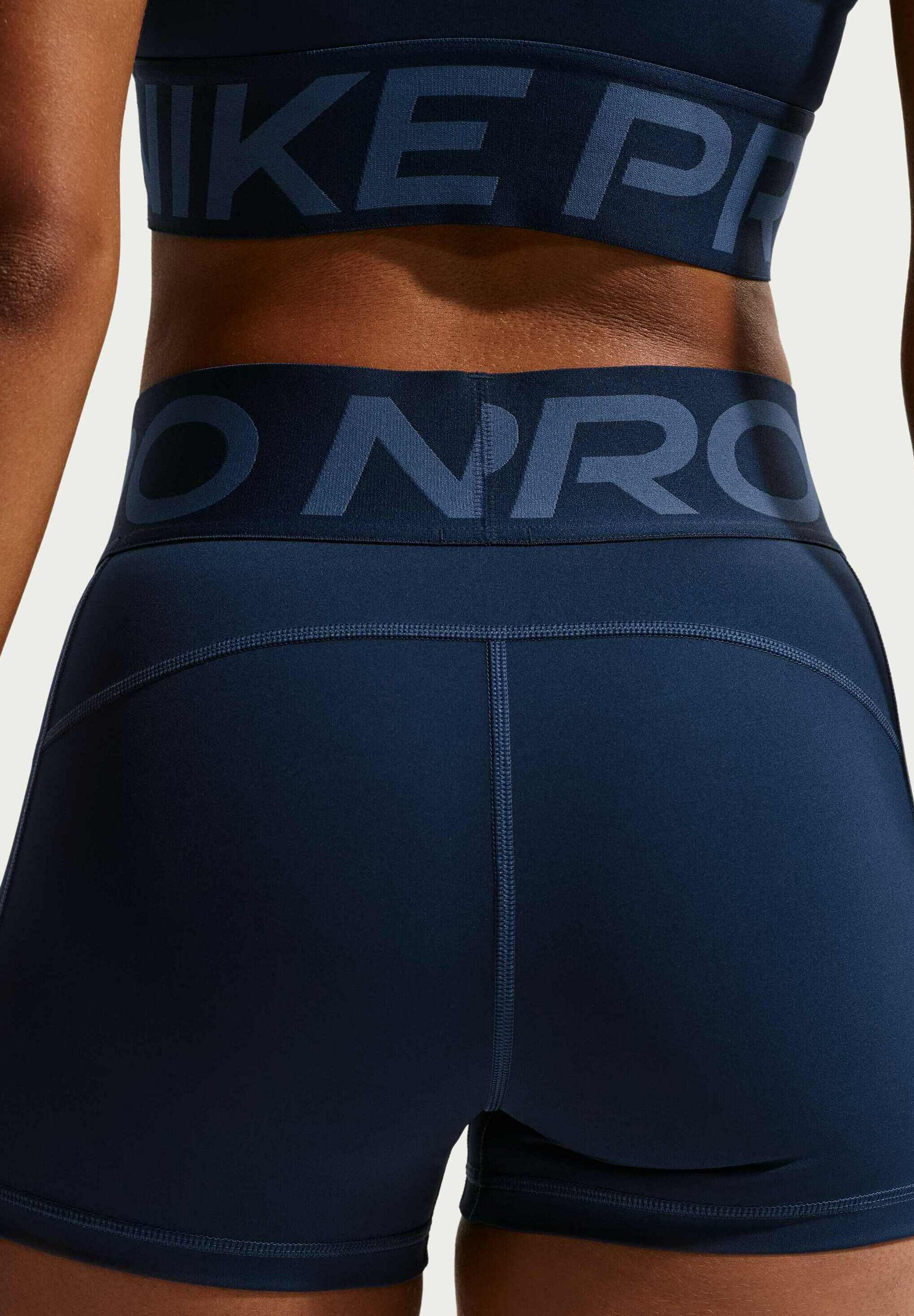 W NP SCULPT DF HR 3IN SHORT - Leggings - midnight navy white