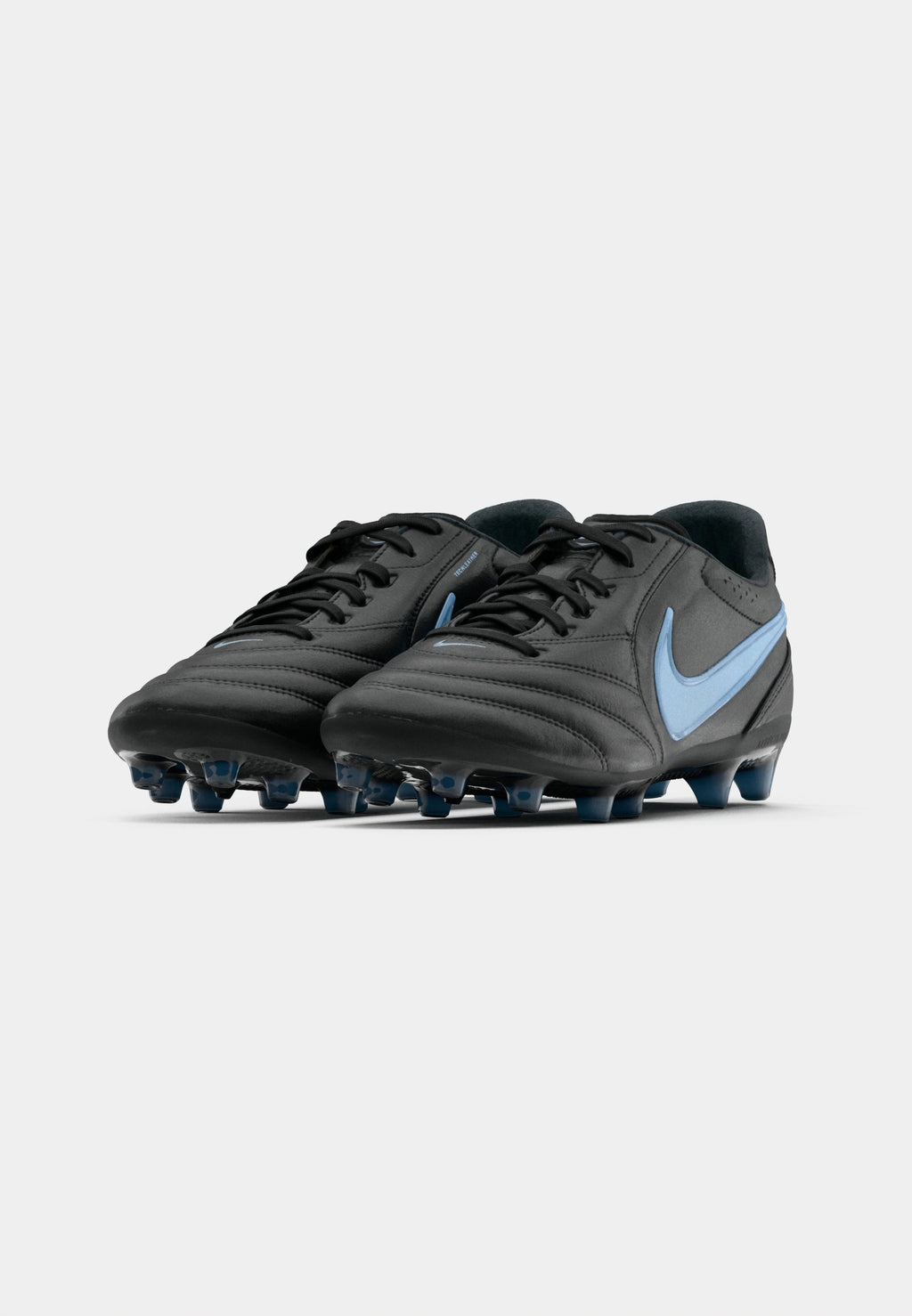 TIEMPO LIGERA PRO AG - Football boots artificial grass - black/obsidian/ice blue