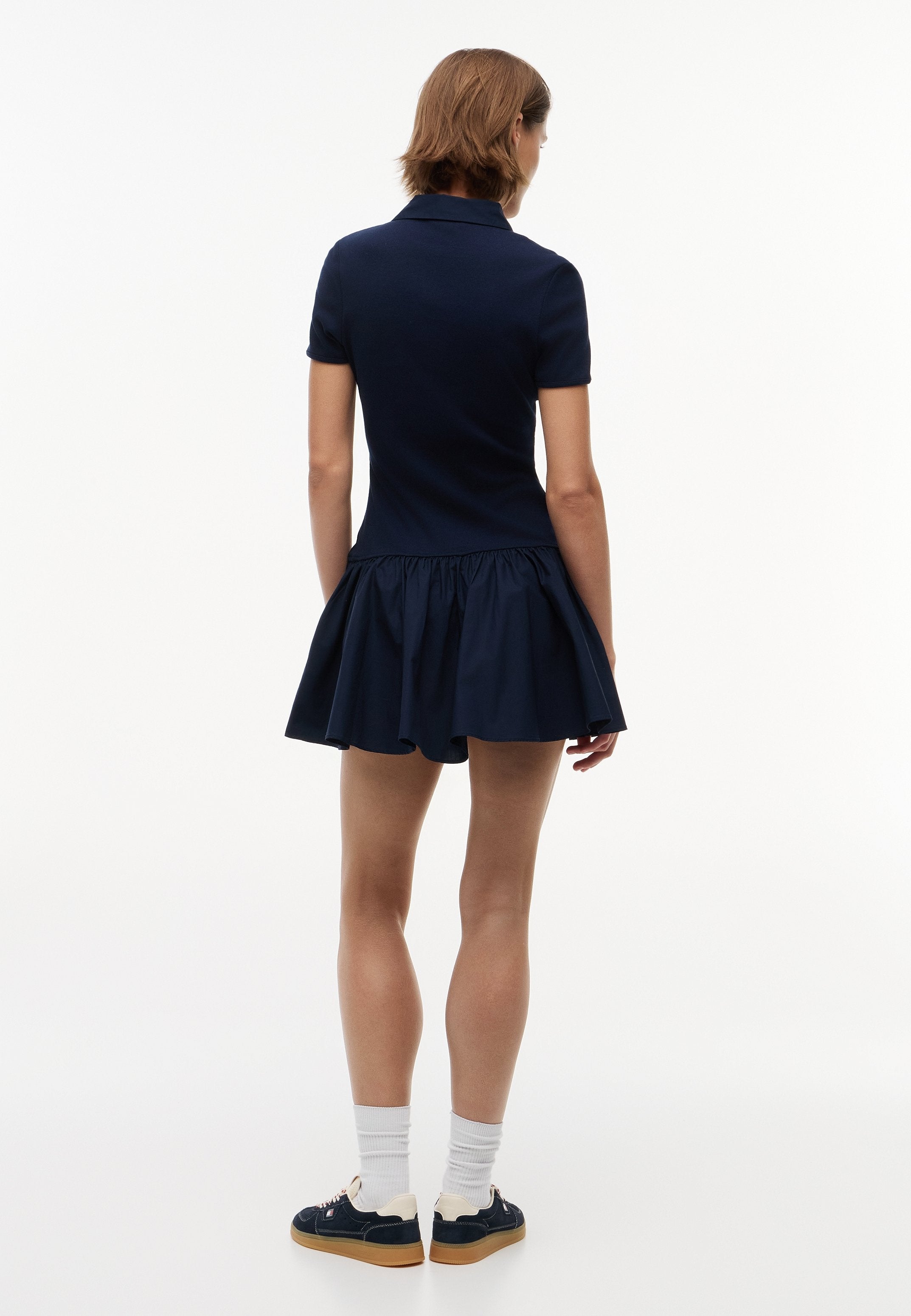 ROBE POLO SLIM MINI - Robe de jour - bleu marine foncé