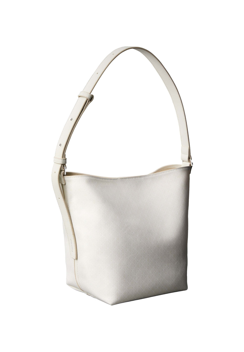 EMBLEM MEDIUM BUCKET - Handbag - white