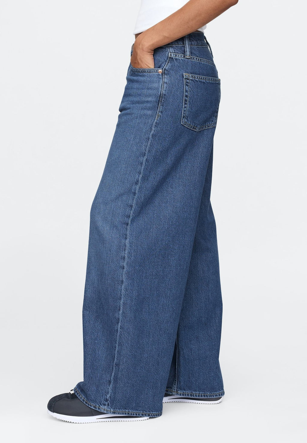 BAGGY TALIA - Wide Leg - medium indigo